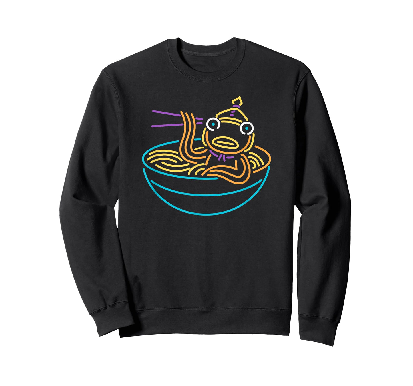Fortnite Fishstick Neon Ramen Bowl Center Icon T-Shirt