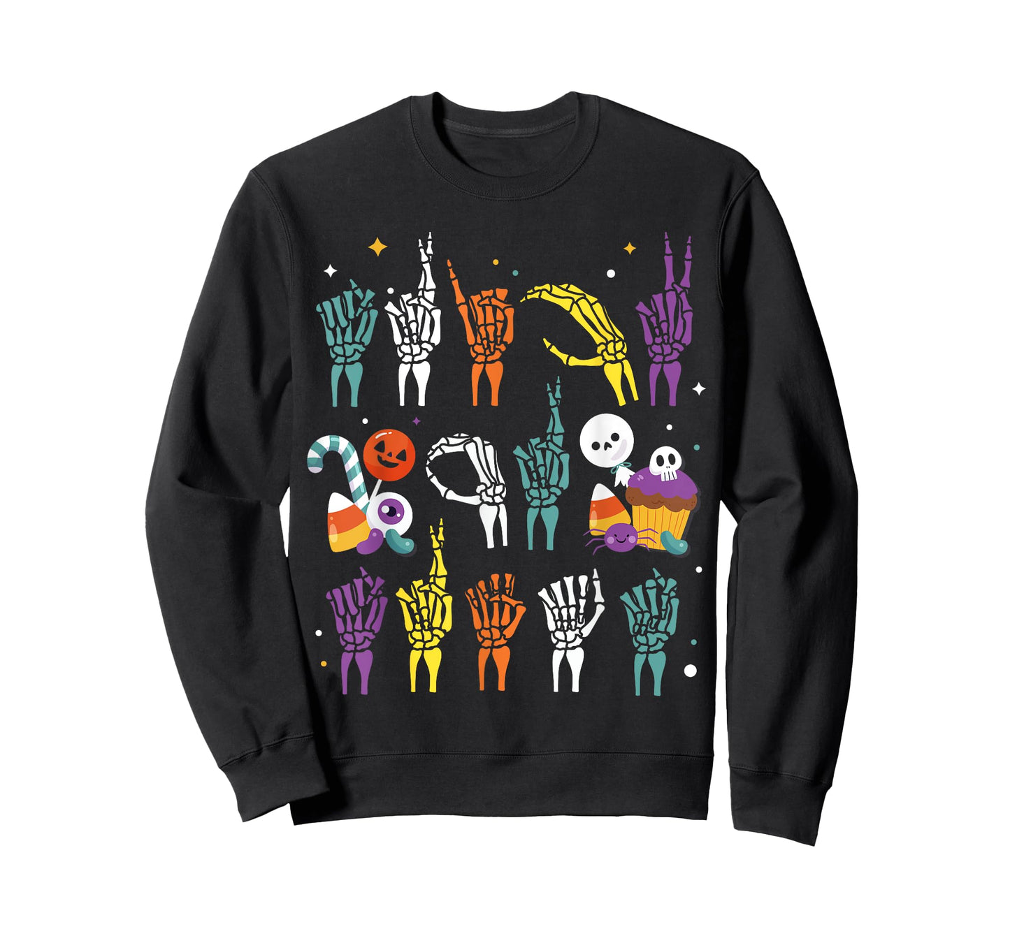 Trick or Treat ASL Hands American Sign Language Halloween T-Shirt