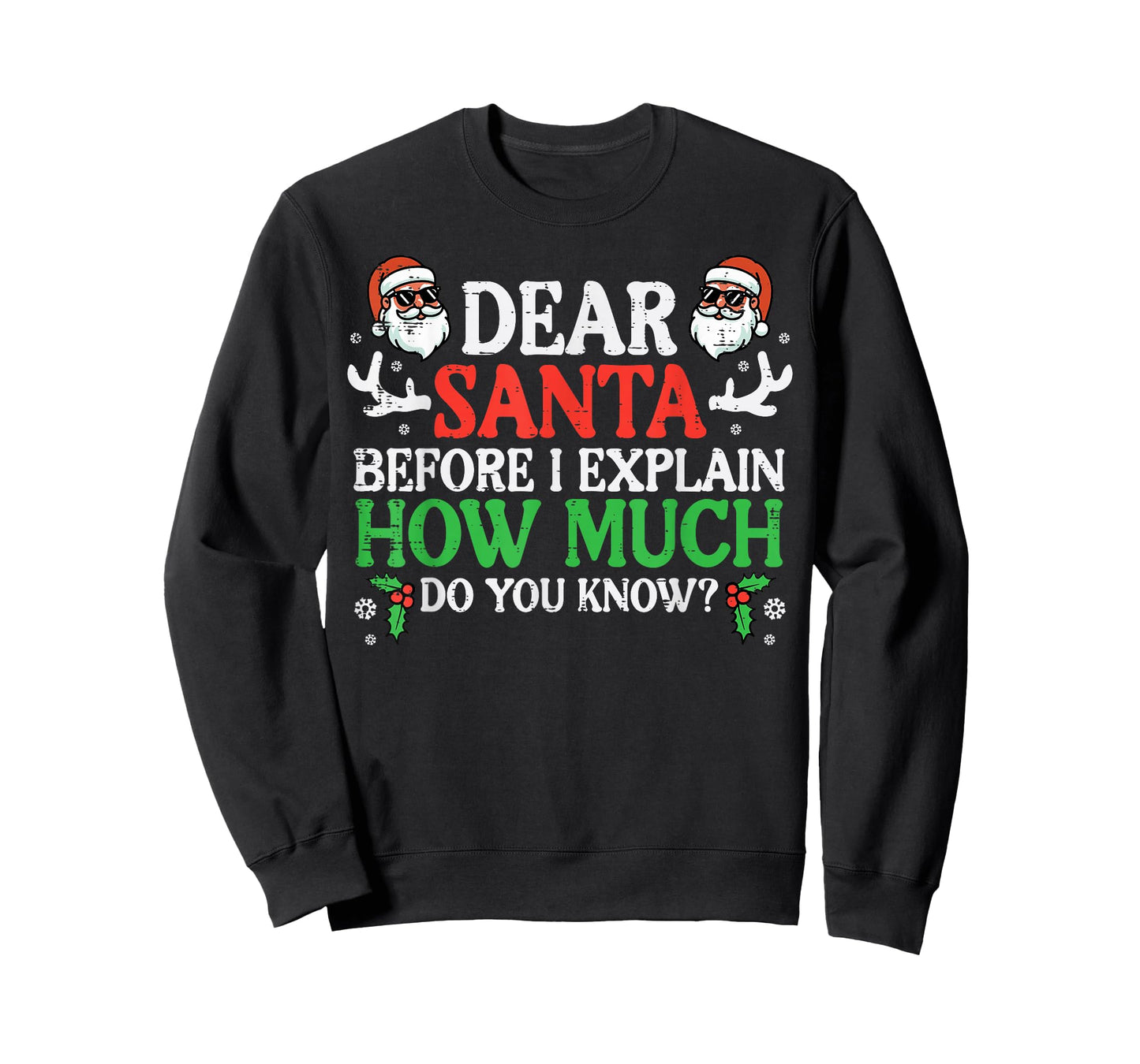 Christmas Dear Santa How Much Do You Know Xmas Women Men Kid T-Shirt