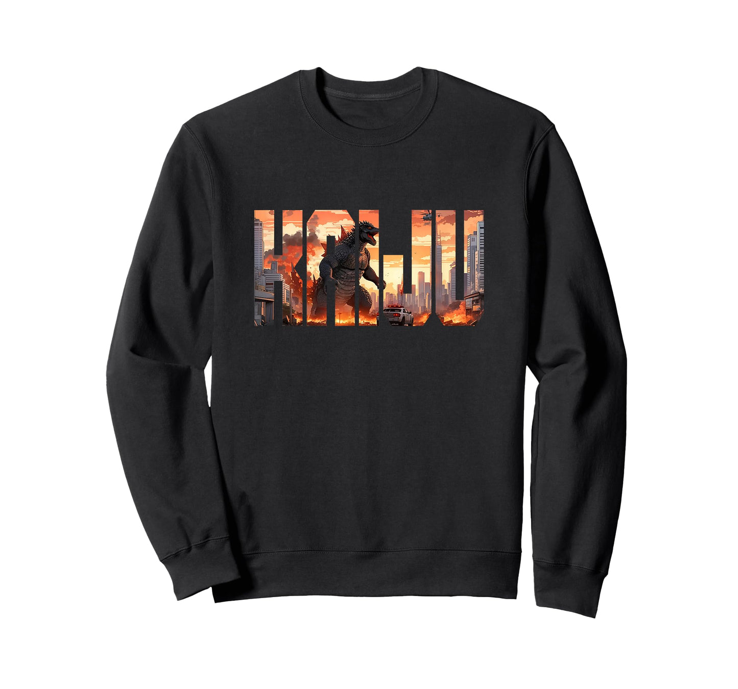Japanese Kaiju Monster Attacking Tokyo Japan T-Shirt