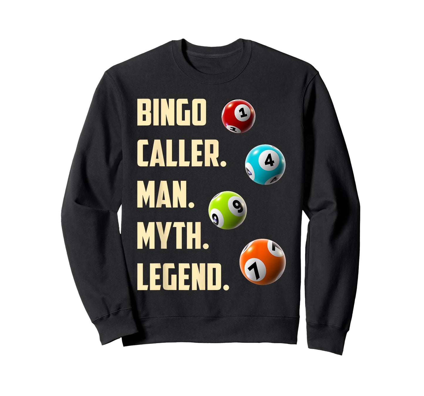 BINGO CALLER MAN MYTH LEGEND Funny Bingo Player T-Shirt