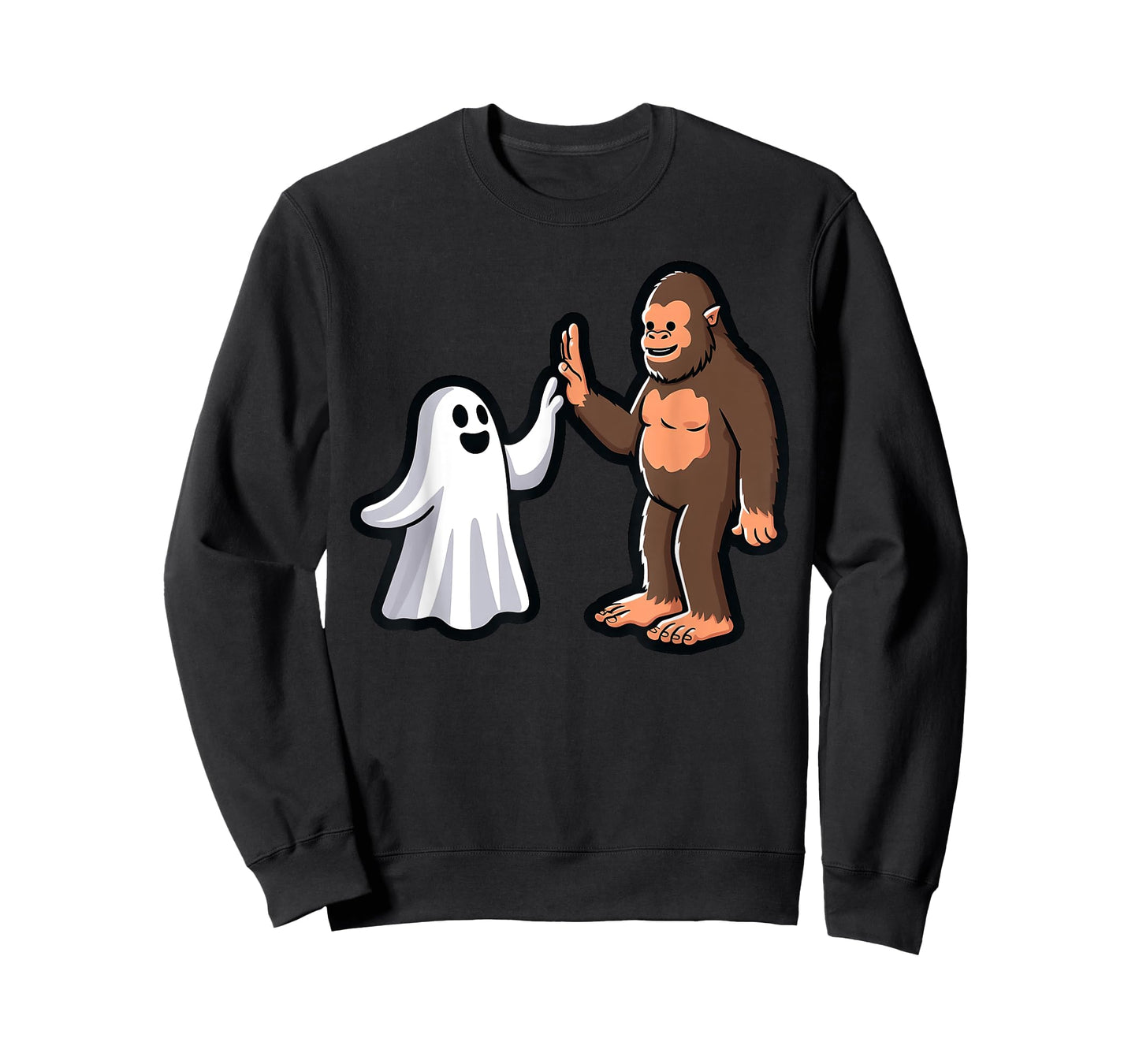 Bigfoot and Ghost High-Five Halloween Toddler Boys Costume T-Shirt