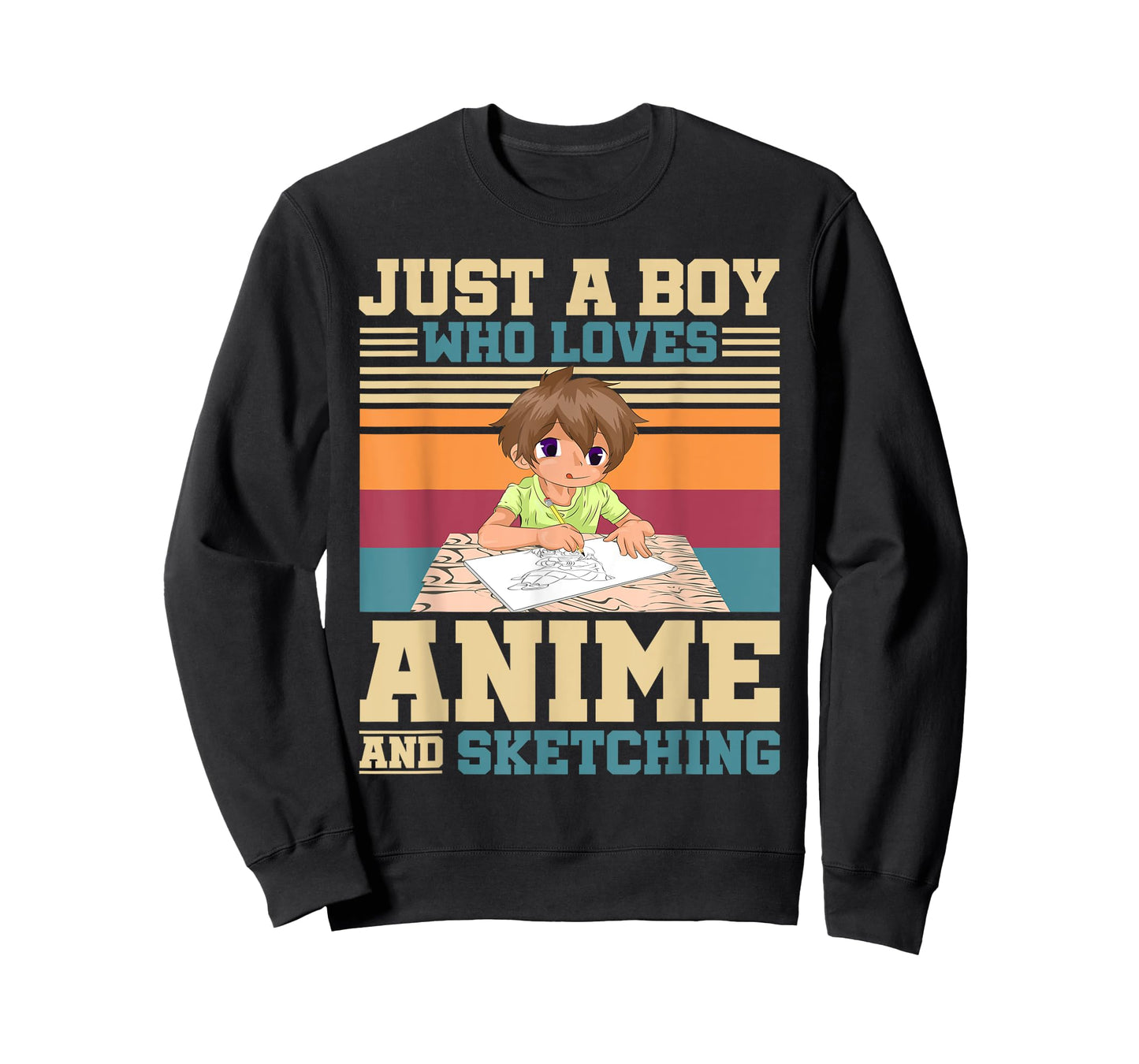 Just A Boy Who Loves Anime And Sketching Japanese Anime T-Shirt