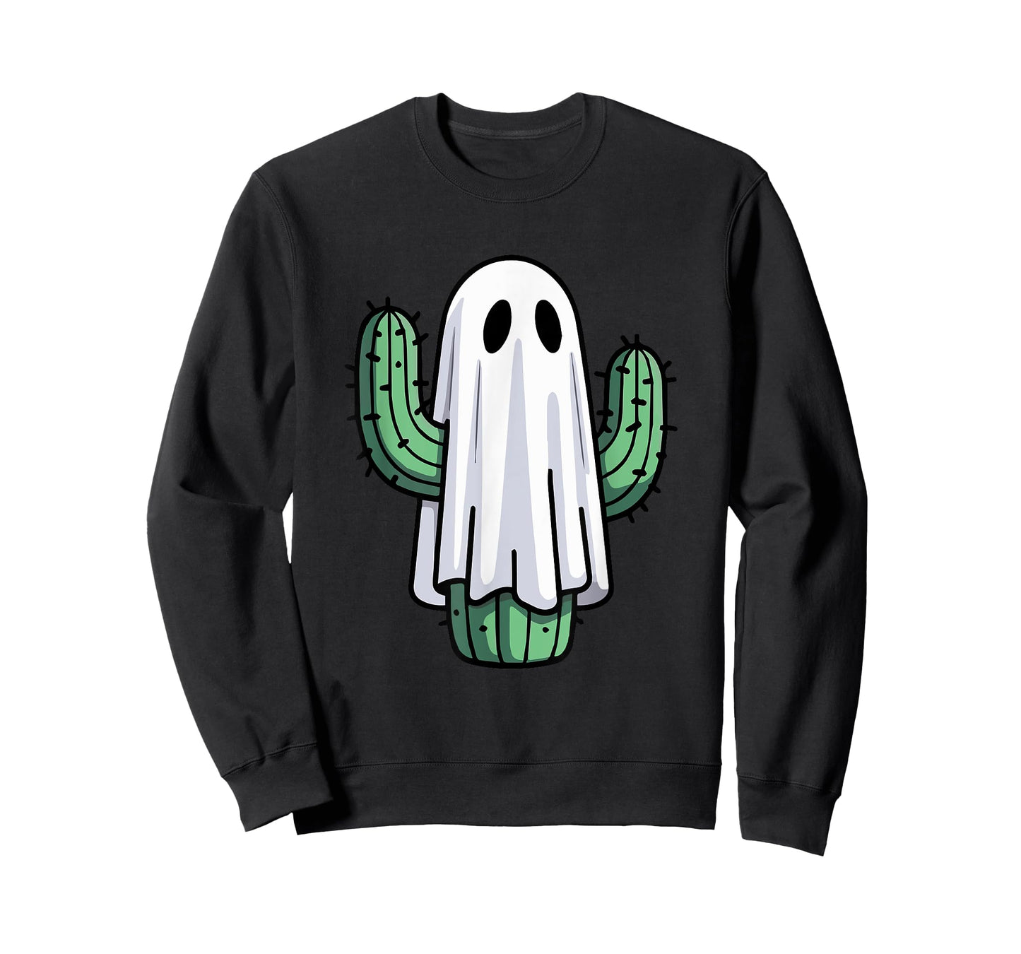 Ghost Cactus Halloween Costume Ghoul Succulent Cacti Lover T-Shirt