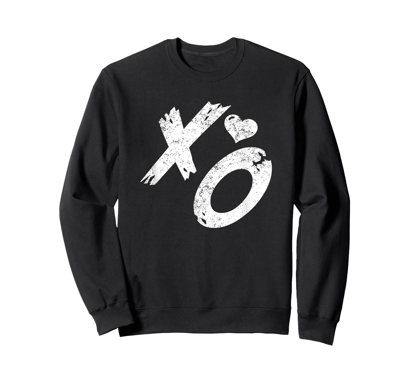 XO Hugs & Kisses with Distressed Heart Vintage Retro T-Shirt