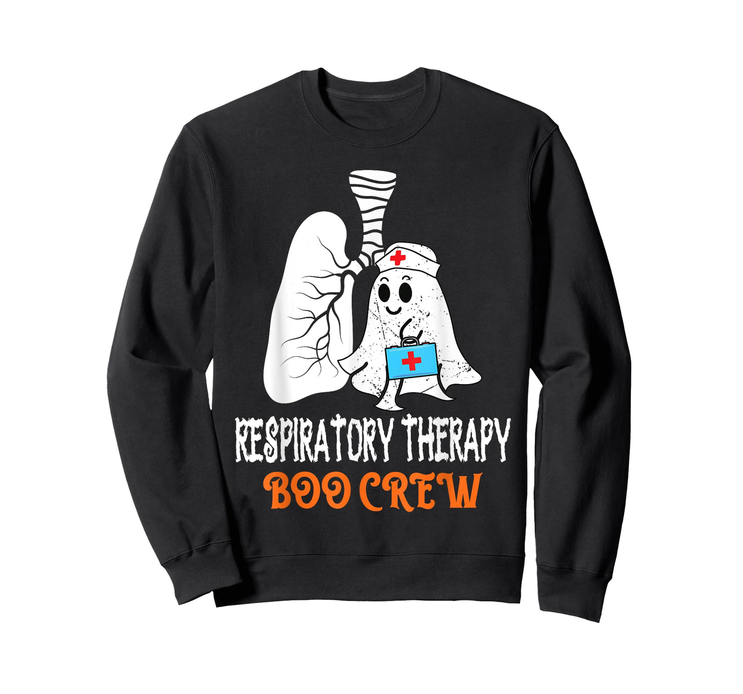 Respiratory Therapy Boo Crew Lungs Halloween Therapist RT T-Shirt