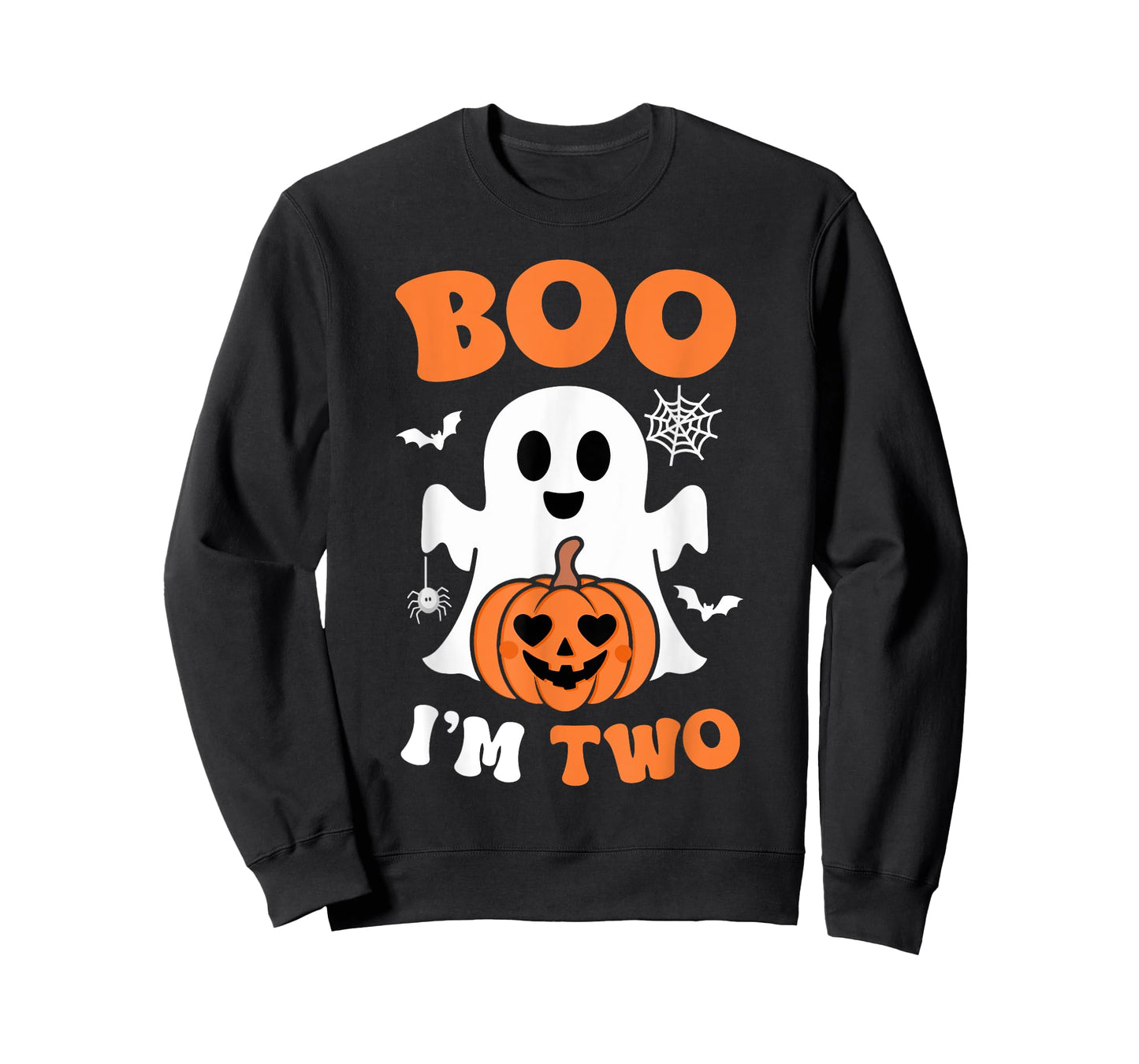 Ghost Boo I'm Two Year 2nd Birthday Boys Halloween Groovy T-Shirt