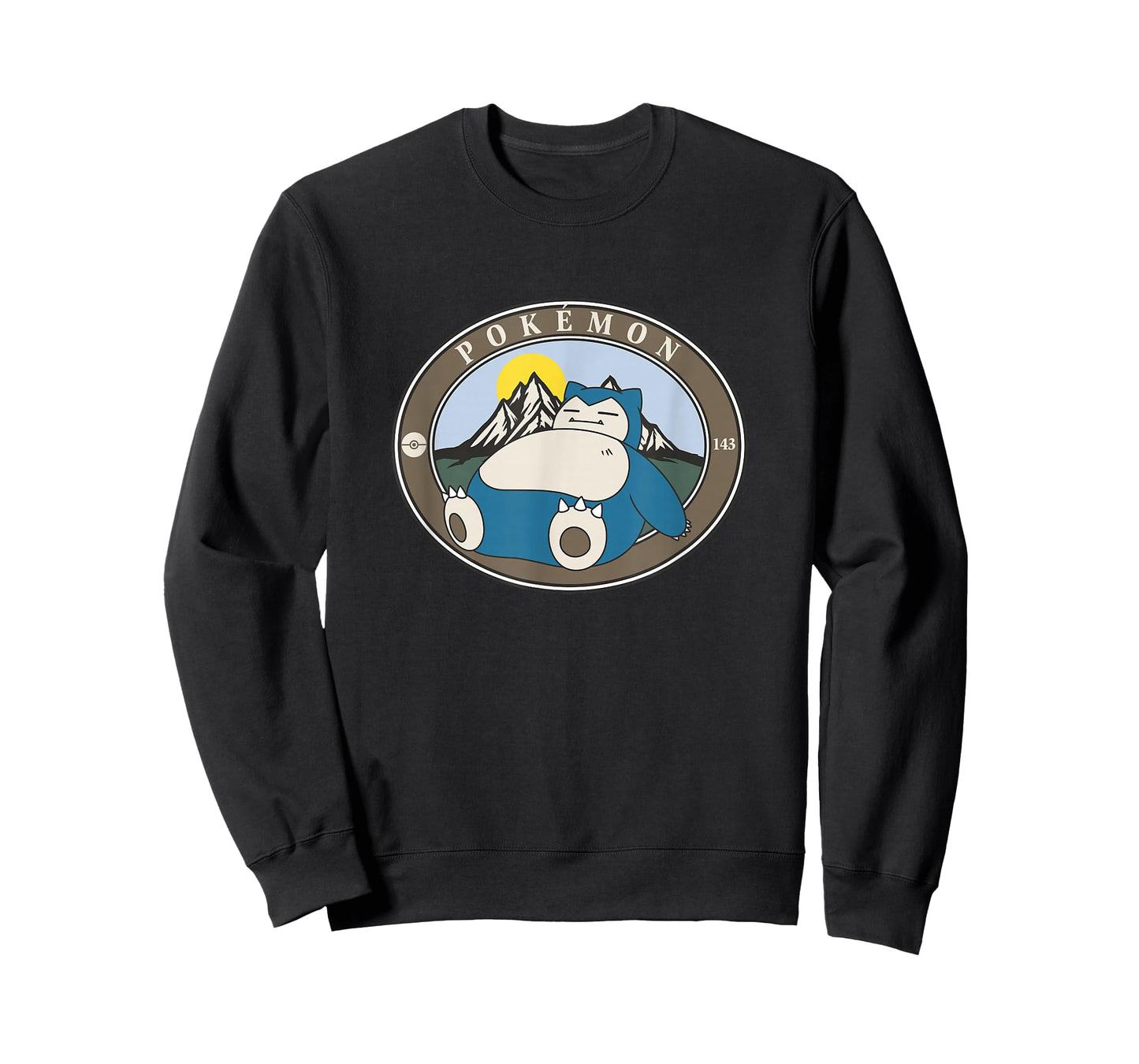 Pokémon 143 Snorlax Sleepy Outdoor Adventures Park Badge T-Shirt