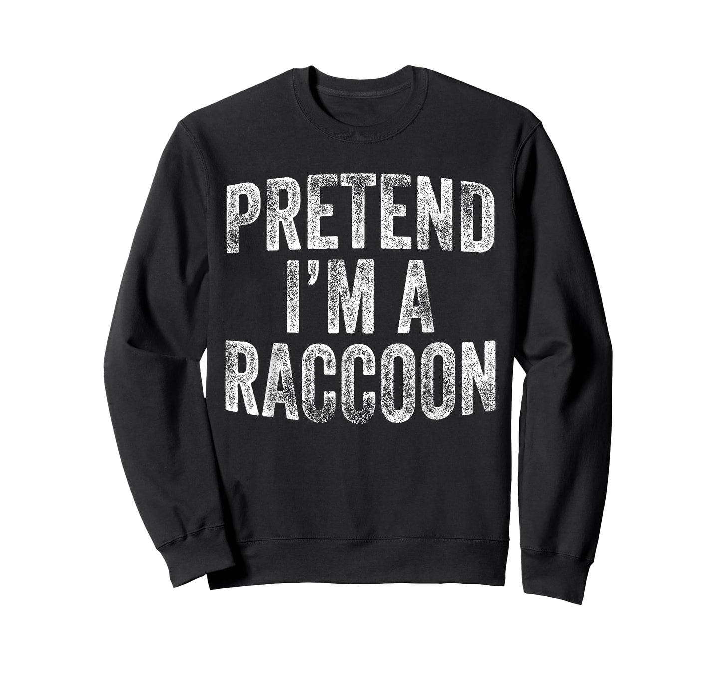 Pretend I'm A Raccoon Costume Family Lazy Halloween Party T-Shirt