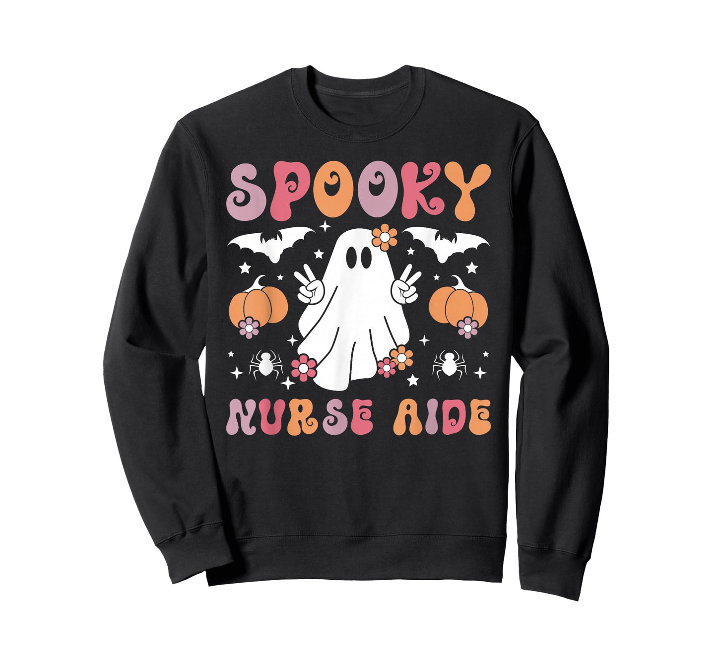 Spooky Nurse Aide Halloween Nursing Aides T-Shirt