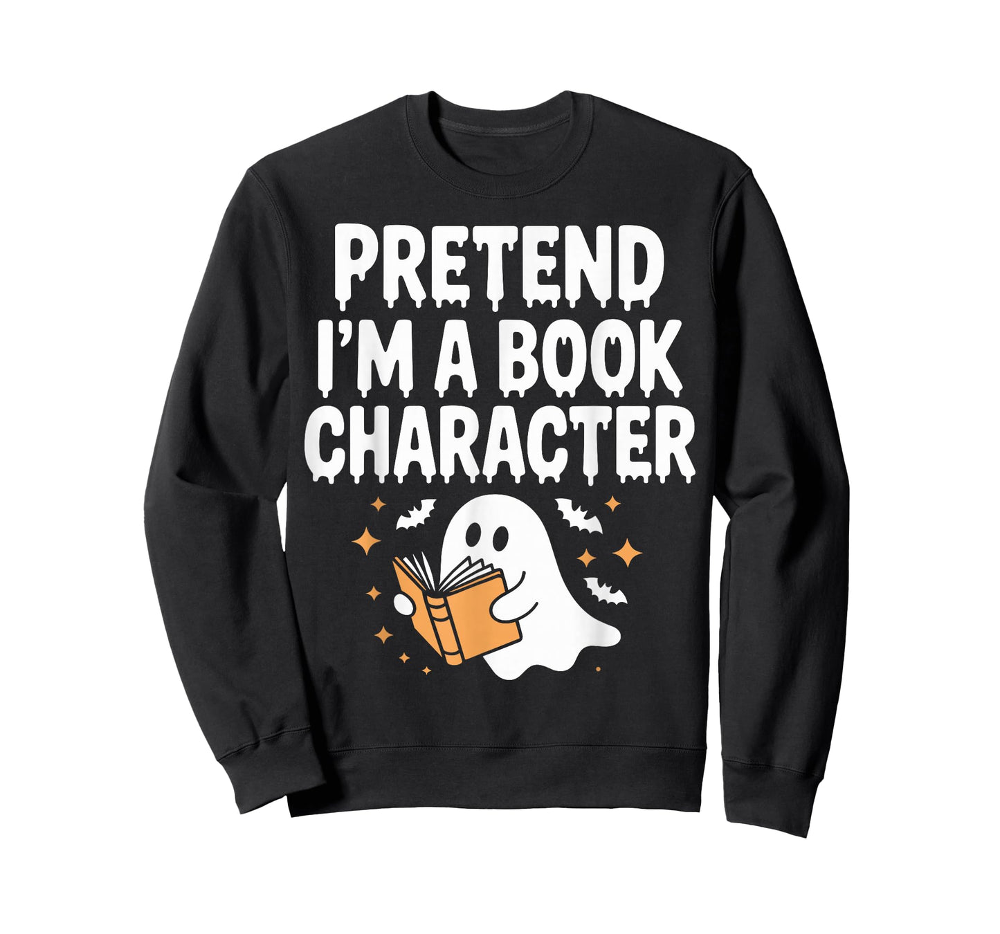 Pretend I'm A Book Character Costumes Kids Halloween Ghost T-Shirt