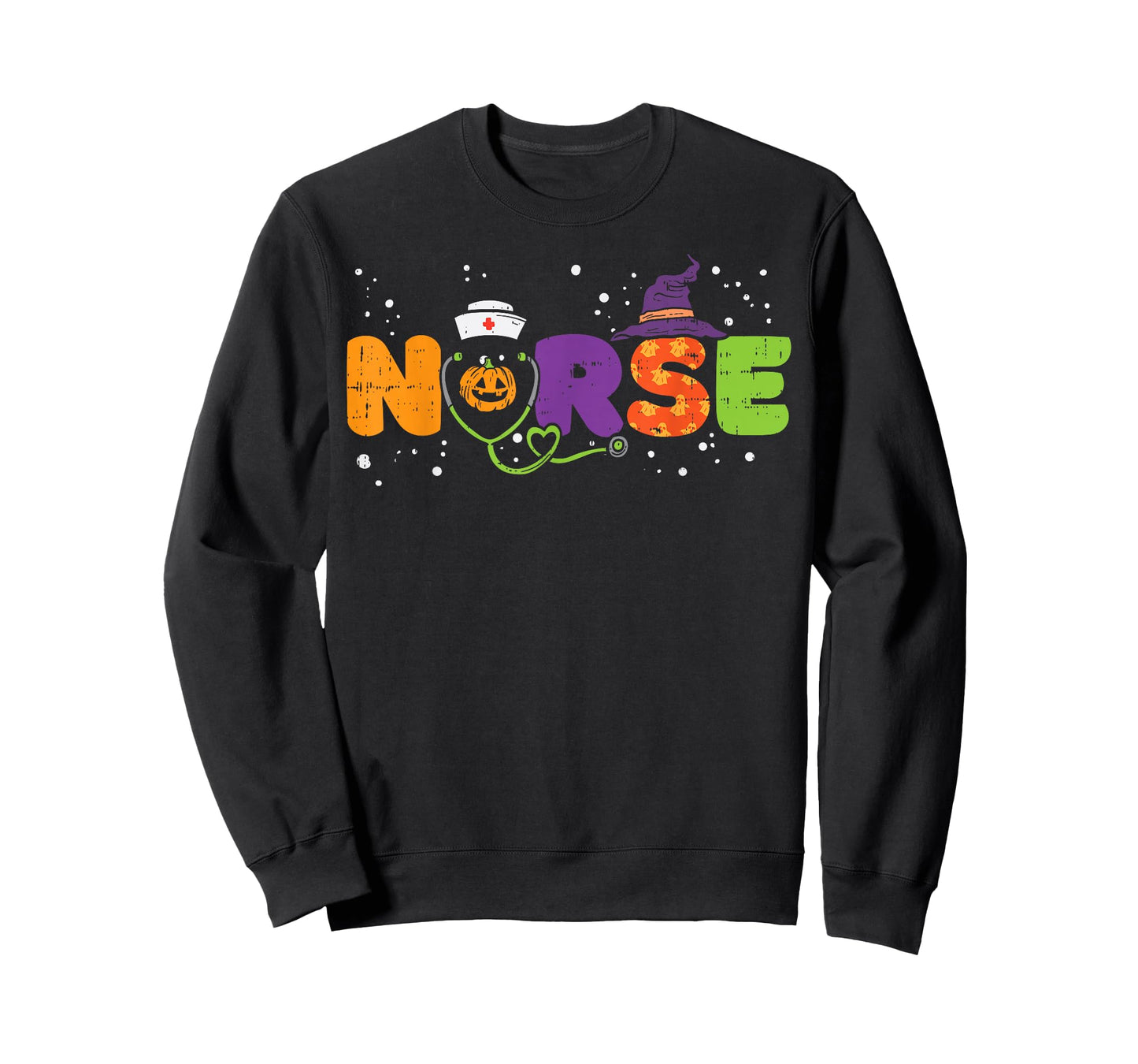 Nurse Pumpkin Stethoscope Halloween Costume Nursing Women T-Shirt