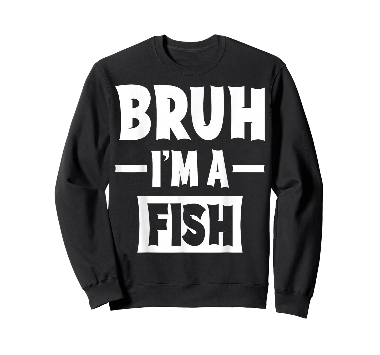 Bruh I'm A Fish Funny Lazy Halloween Costume Party T-Shirt