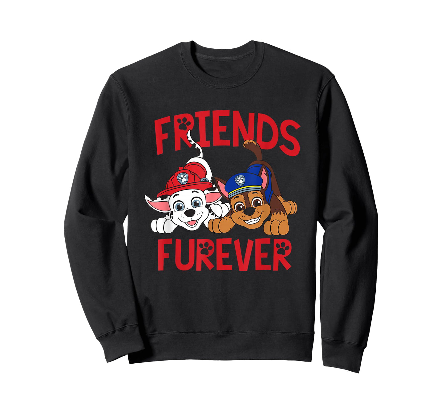 Paw Patrol Marshall and Chase Friends Furever T-Shirt