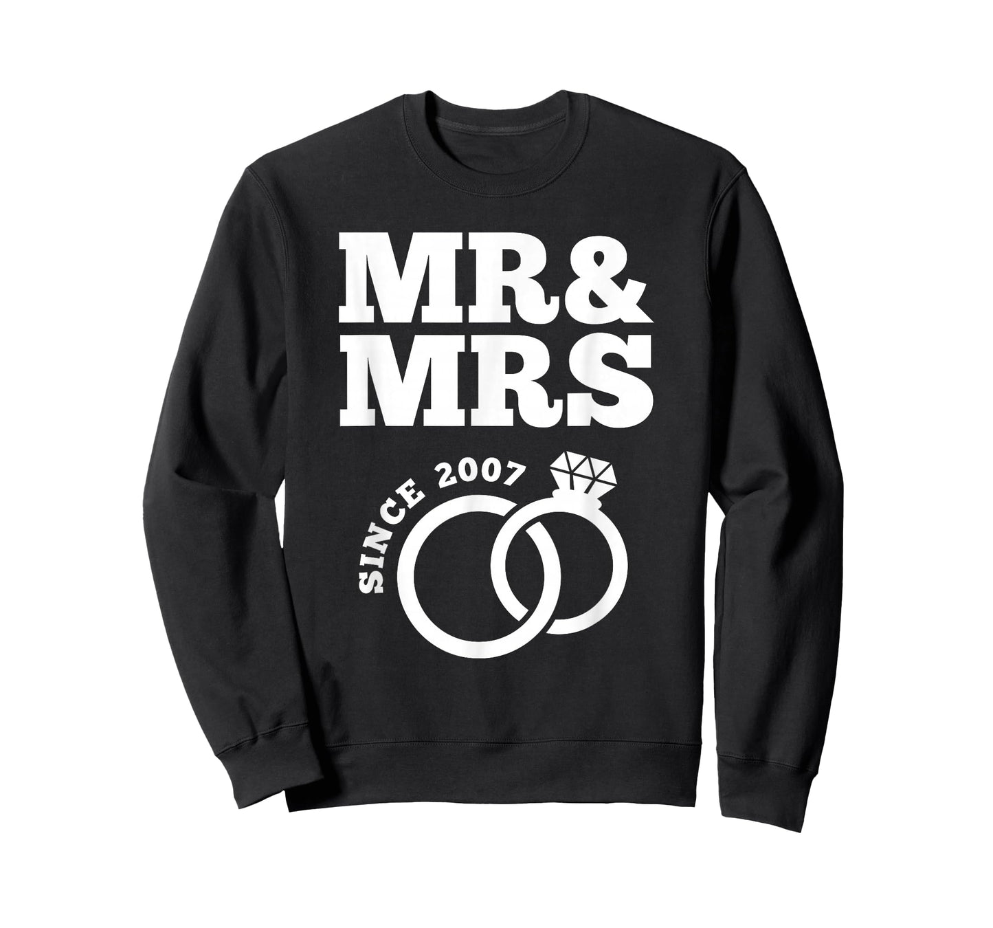 16th Wedding Anniversary Husband Wife Mr. & Mrs. Since 2007 T-Shirt