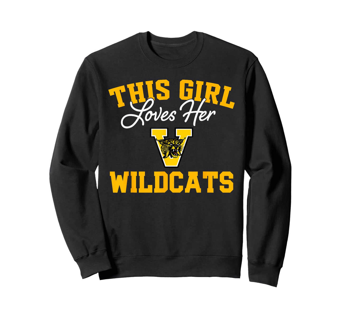Valdosta Wildcats Logo This Girl Loves Her HS T-Shirt