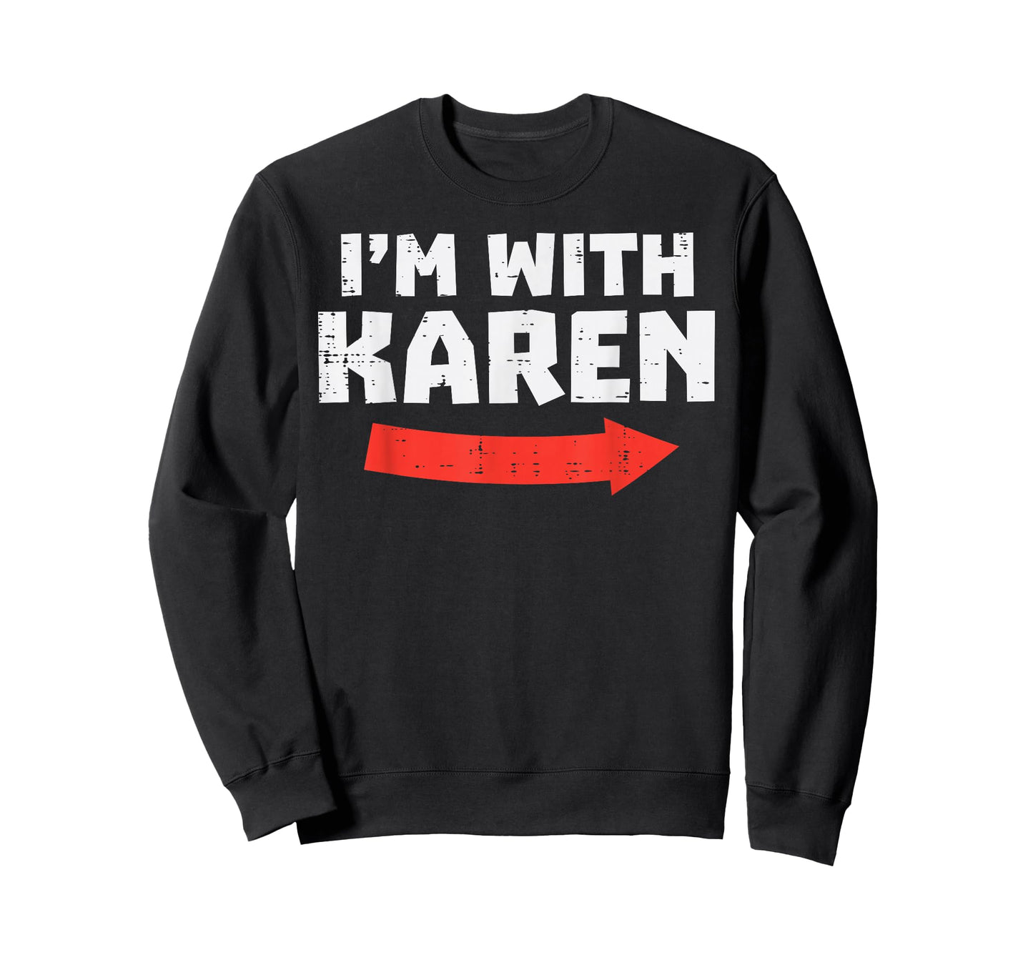 Im With Karen Funny Matching Couples Halloween Meme Him Men T-Shirt