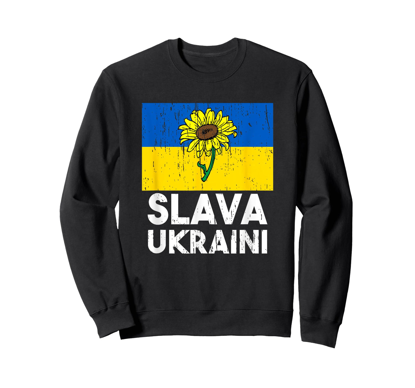 Slava Ukraini Sunflower Stand With Ukraine Mens Womens T-Shirt