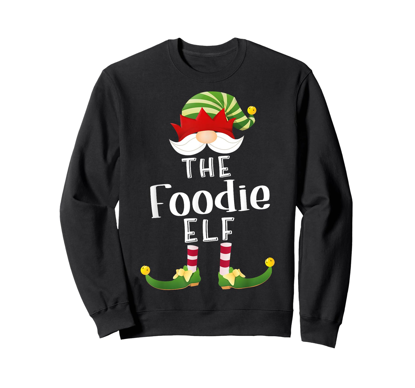 Foodie Elf Group Christmas Funny Pajama Party T-Shirt