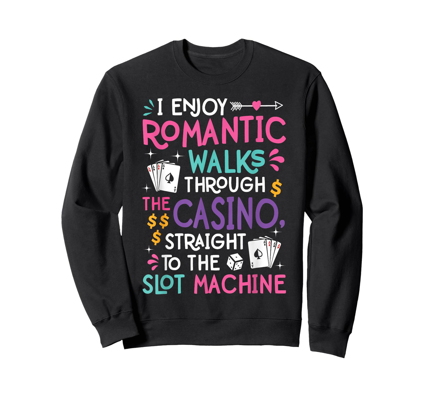 Funny Slot Machine Gambling Casino Gambler Vegas Gift Idea T-Shirt