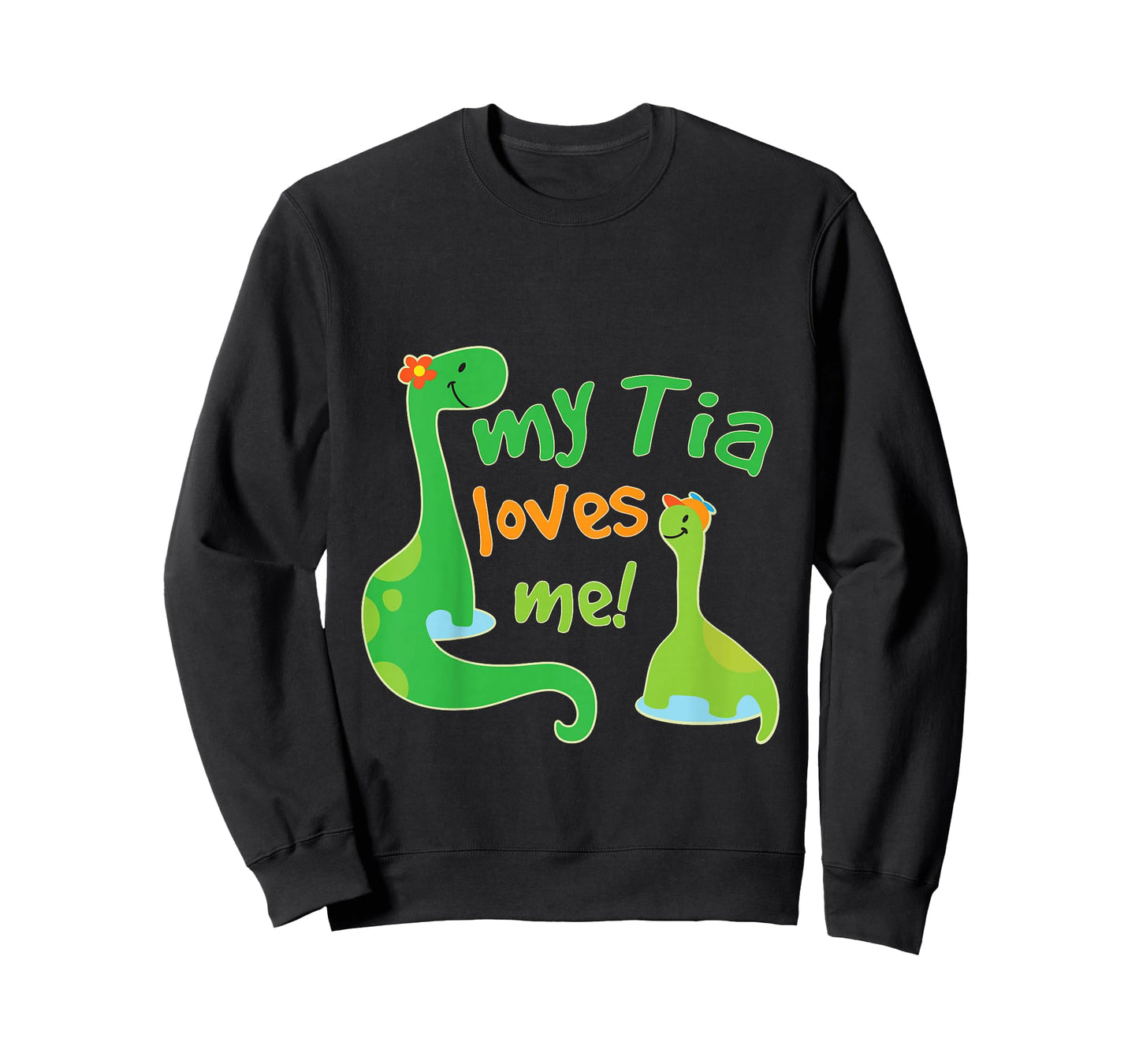 Kids My Tia Loves Me Nephew Dinosaur T-Shirt