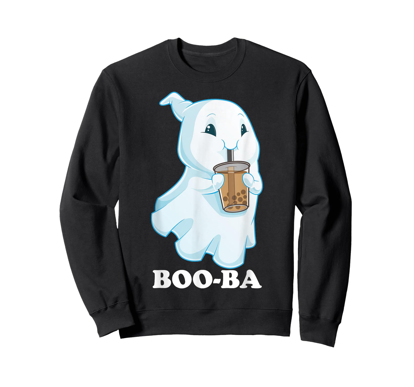 Boo-Ba Ghost Boba Bubble Tea Milk Halloween Costume T-Shirt