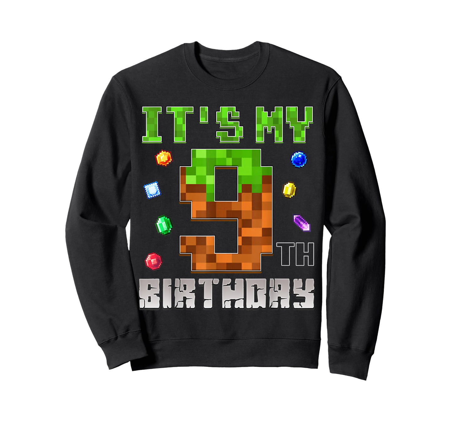 Birthday Boy Shirt It's My 9th Birthday Video Game Pixel T-Shirt