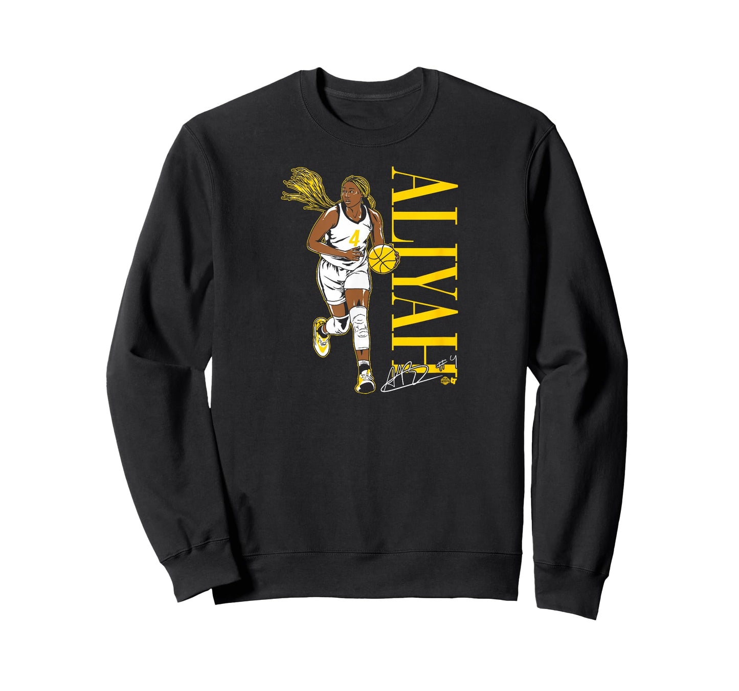 BreakingT Aliyah Boston Indiana Fever WNBA Player T-Shirt - Blue, Small