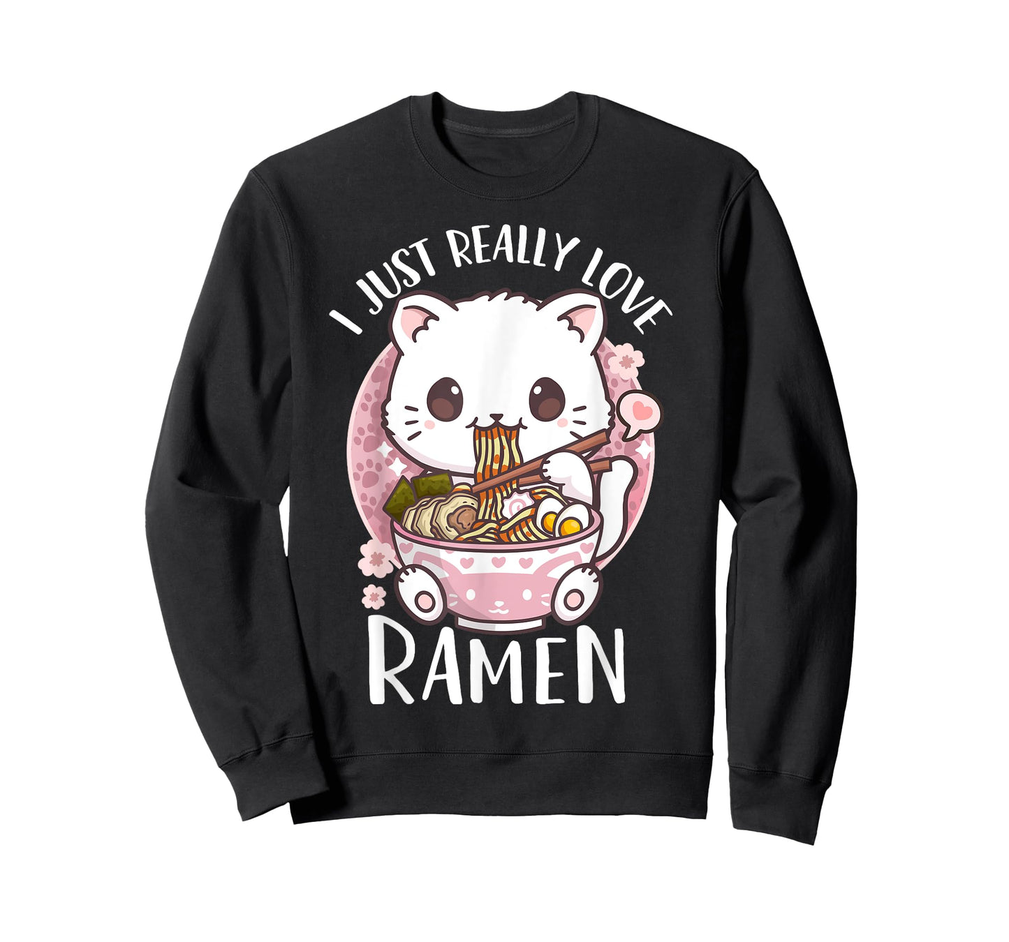 Ramen Cat Anime I Just Really Love Ramen T-Shirt