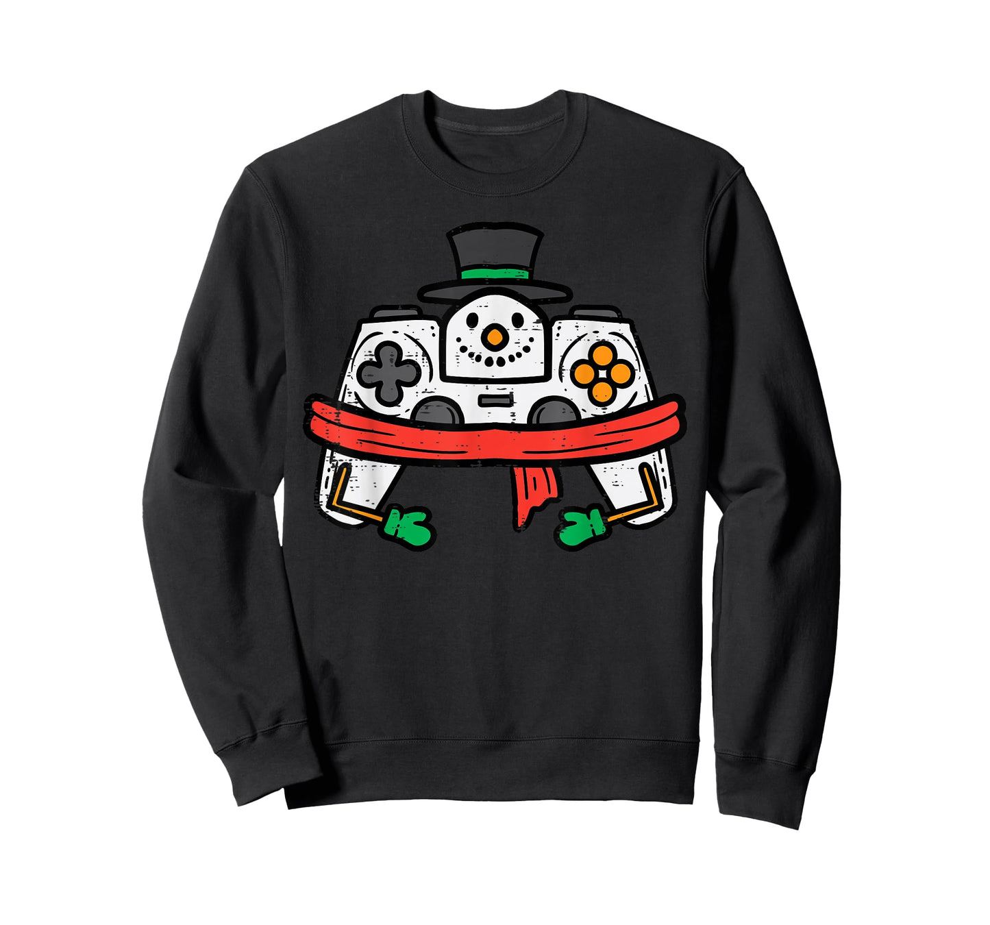 Christmas Snowman Gamer Controller Xmas Gaming Men Boys Kids T-Shirt
