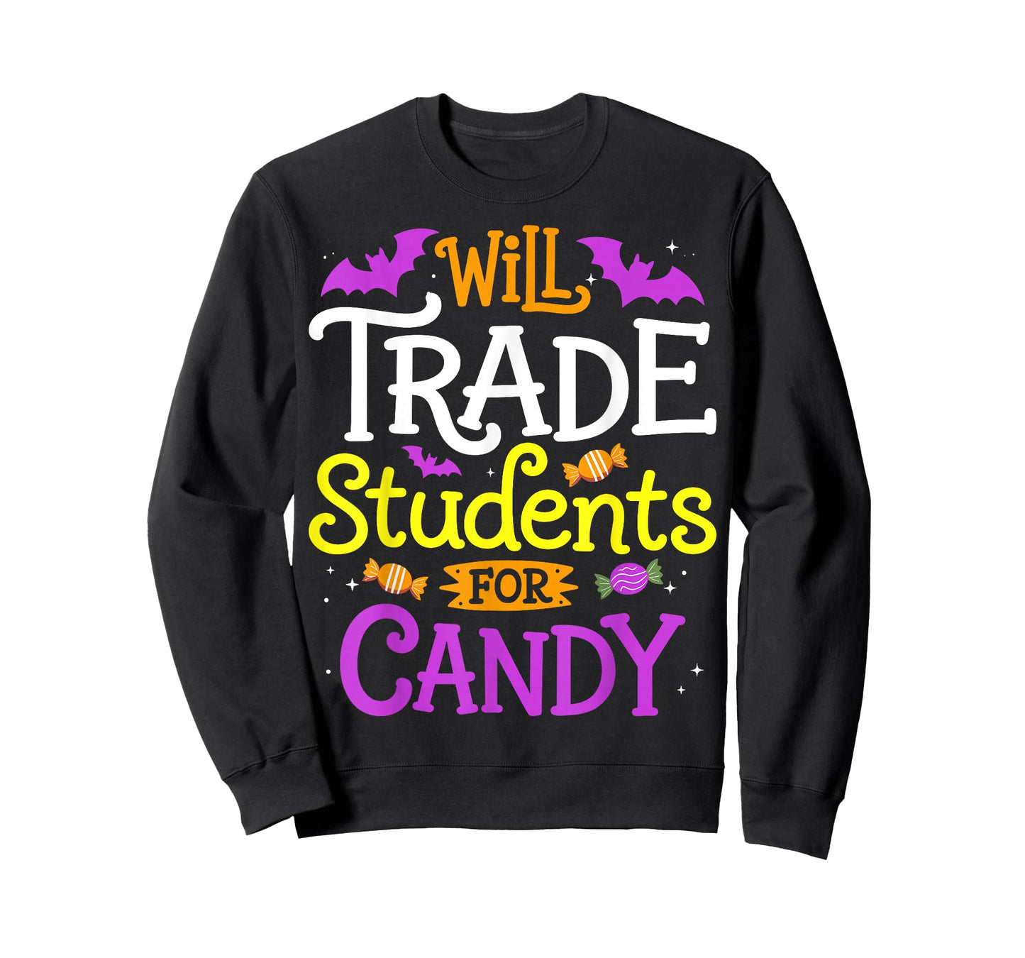 Will Trade Students for Candy Teacher Halloween Costume T-Shirt