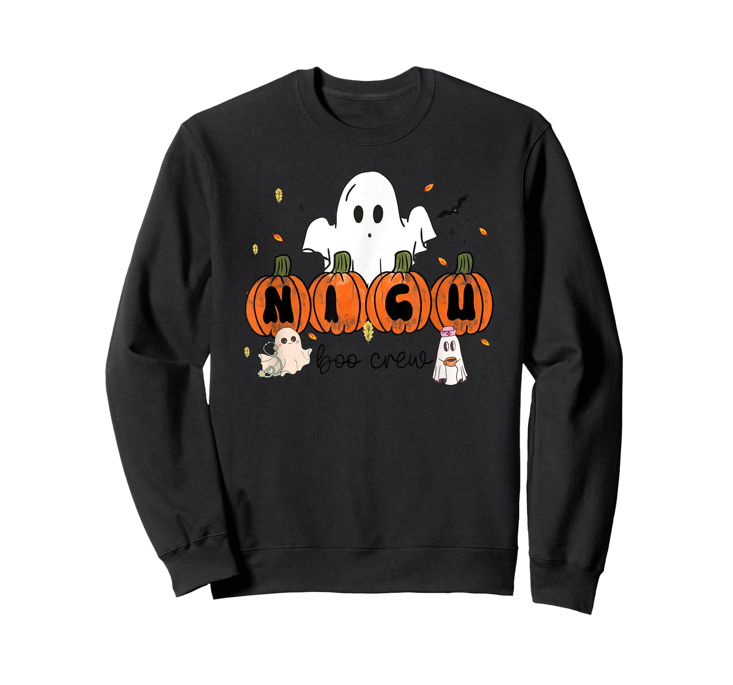 NICU Boo Crew Neonatal Intensive Care Unit Nurse Halloween T-Shirt