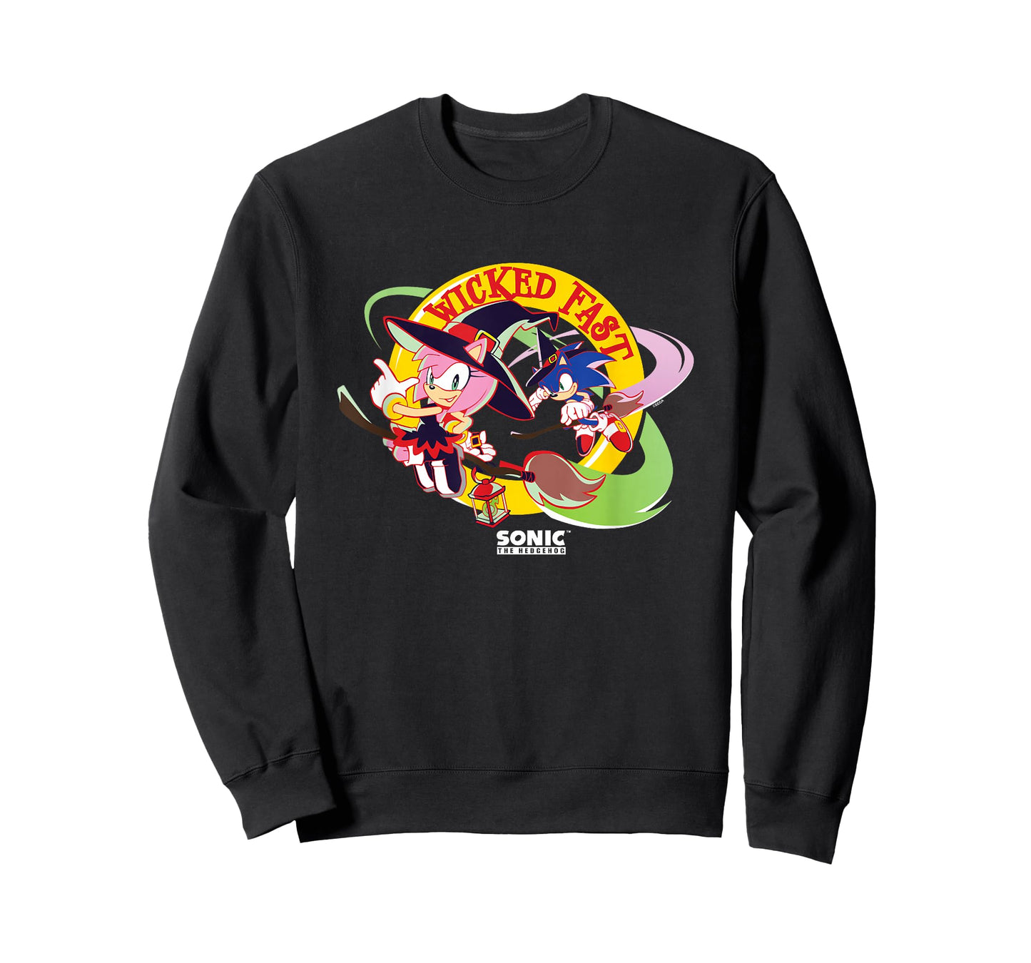 Sonic The Hedgehog Halloween Wicked Fast Witch Costumes T-Shirt