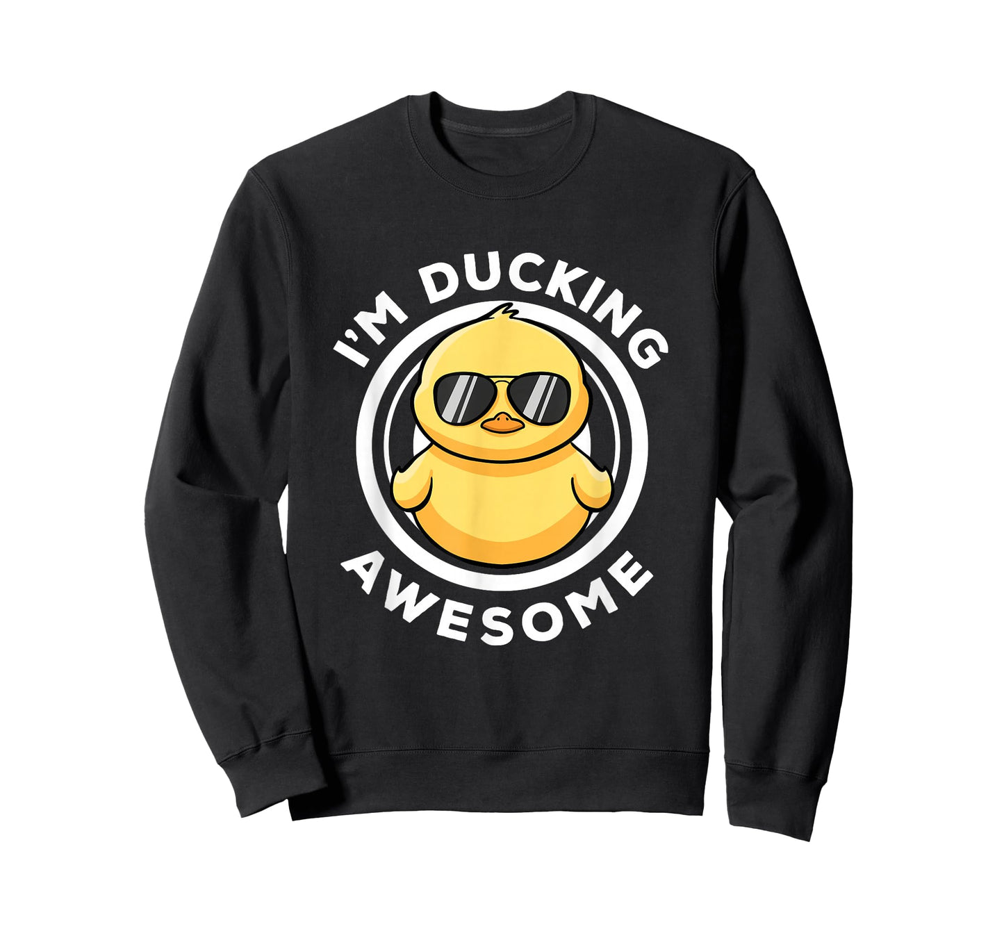 I'm Ducking Awesome I Love Duck Lovers Funny Rubber Duck T-Shirt