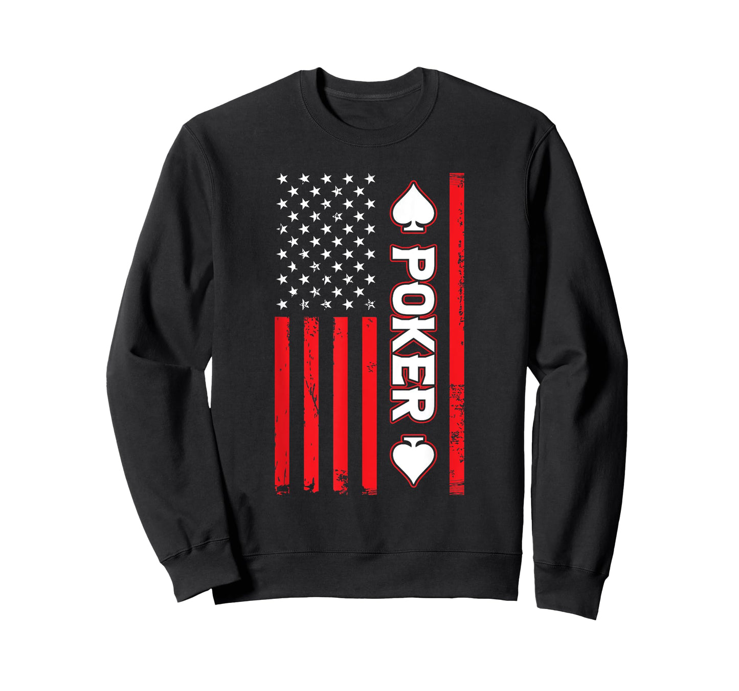 Funny Poker American Flag USA Casino Play Card Gambler Poker T-Shirt for Women Men