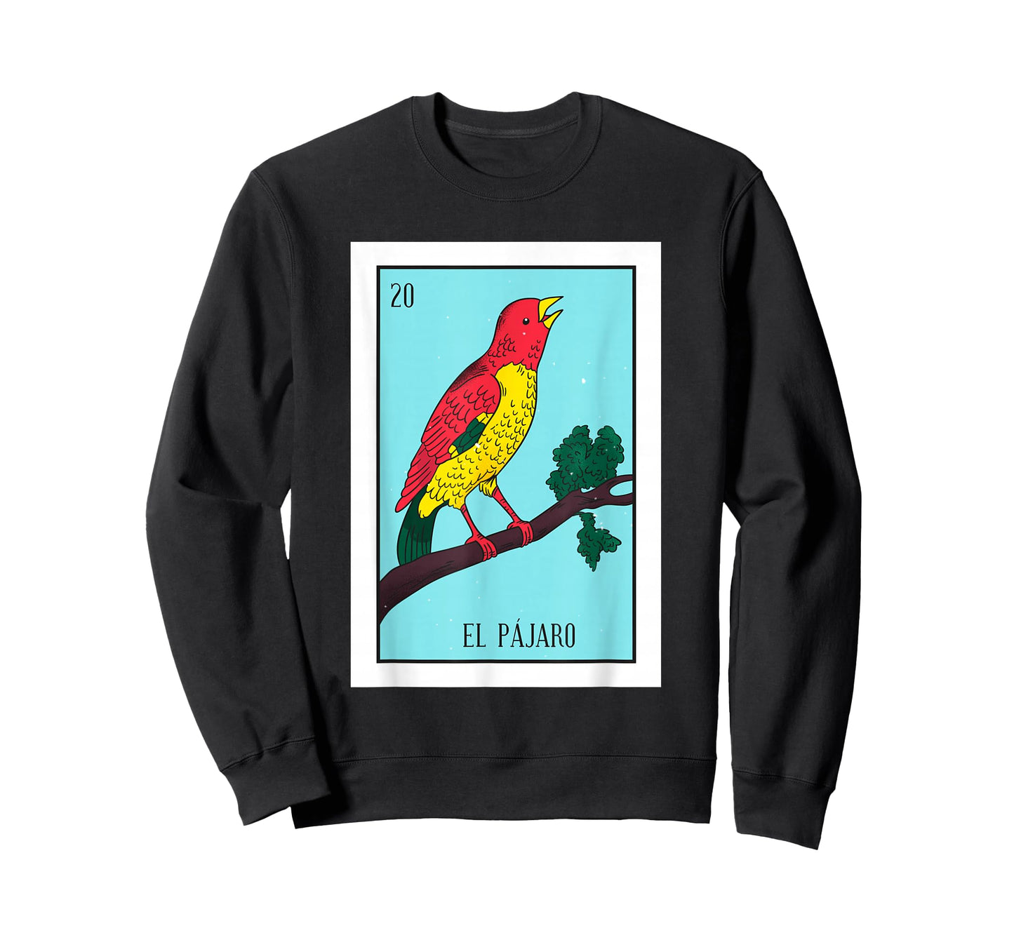 El Pajaro Lottery Card The Bird Card Mexican Lottery T-Shirt