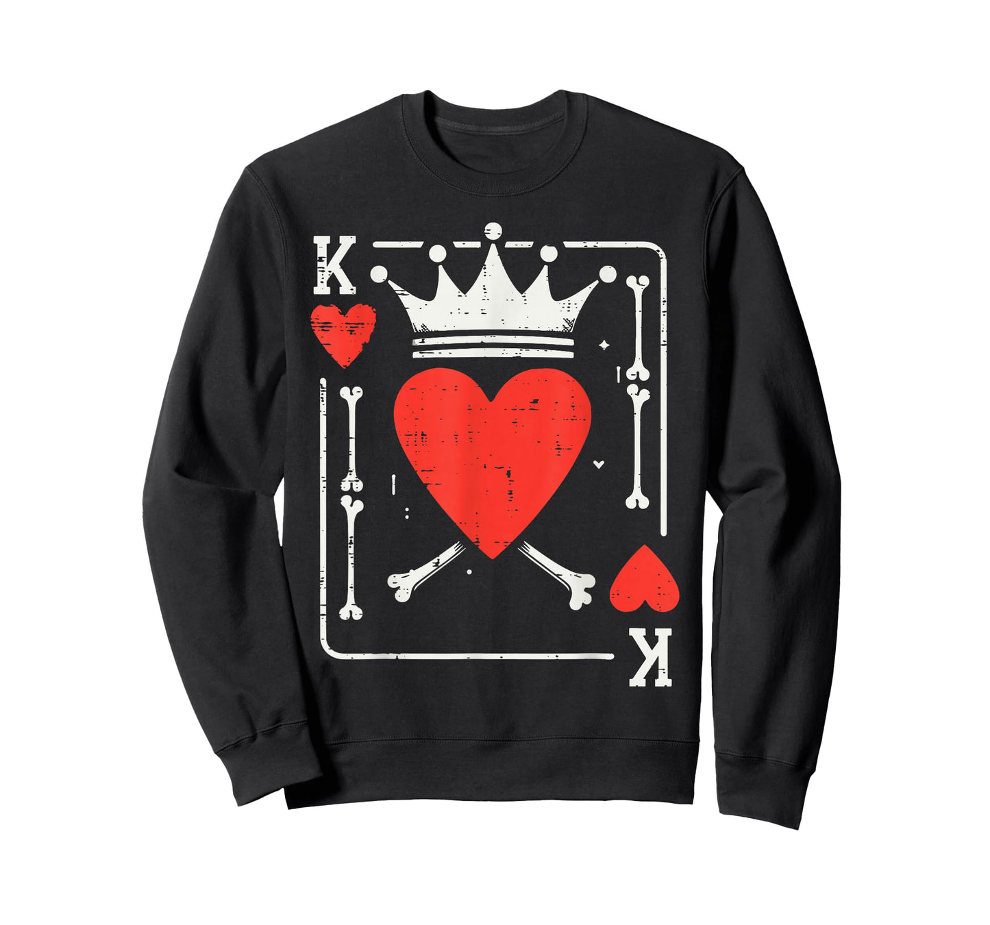 Halloween King of Hearts Bone Matching Couple Costume Men T-Shirt