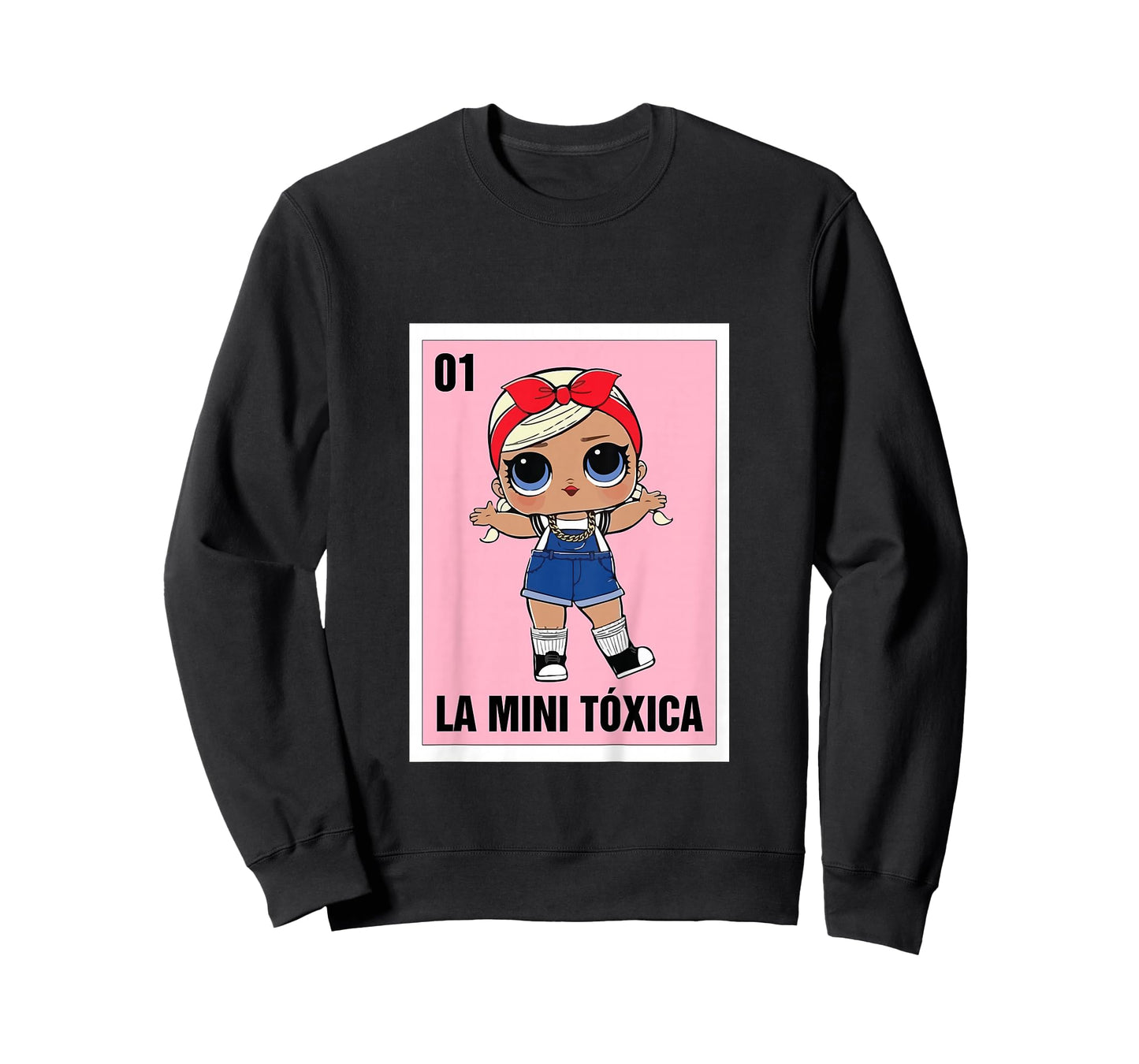 La Mini Toxica Mexican Bingo Card Game Spanish Baby Girl T-Shirt