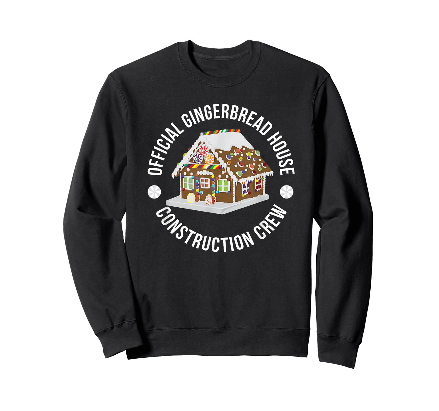 Funny Official Gingerbread House Construction Crew Christmas T-Shirt