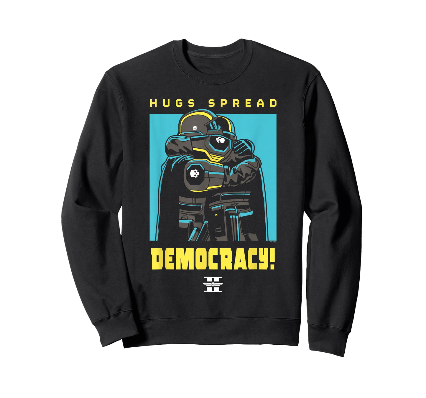Helldivers 2 PlayStation Video Game Hugs Spread Democracy T-Shirt