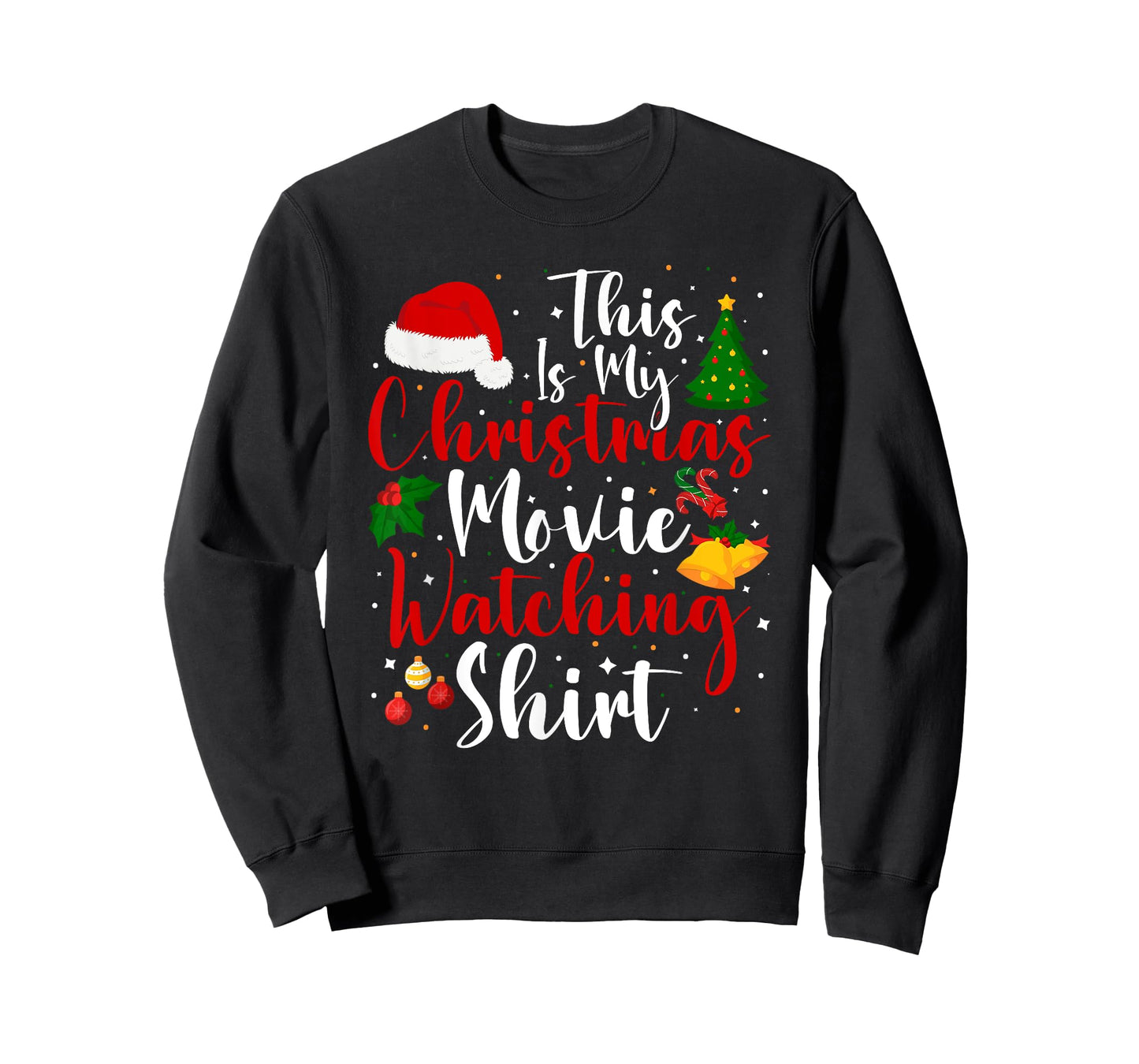 Funny This Is My Christmas Movie Watching Family Matching T-Shirt