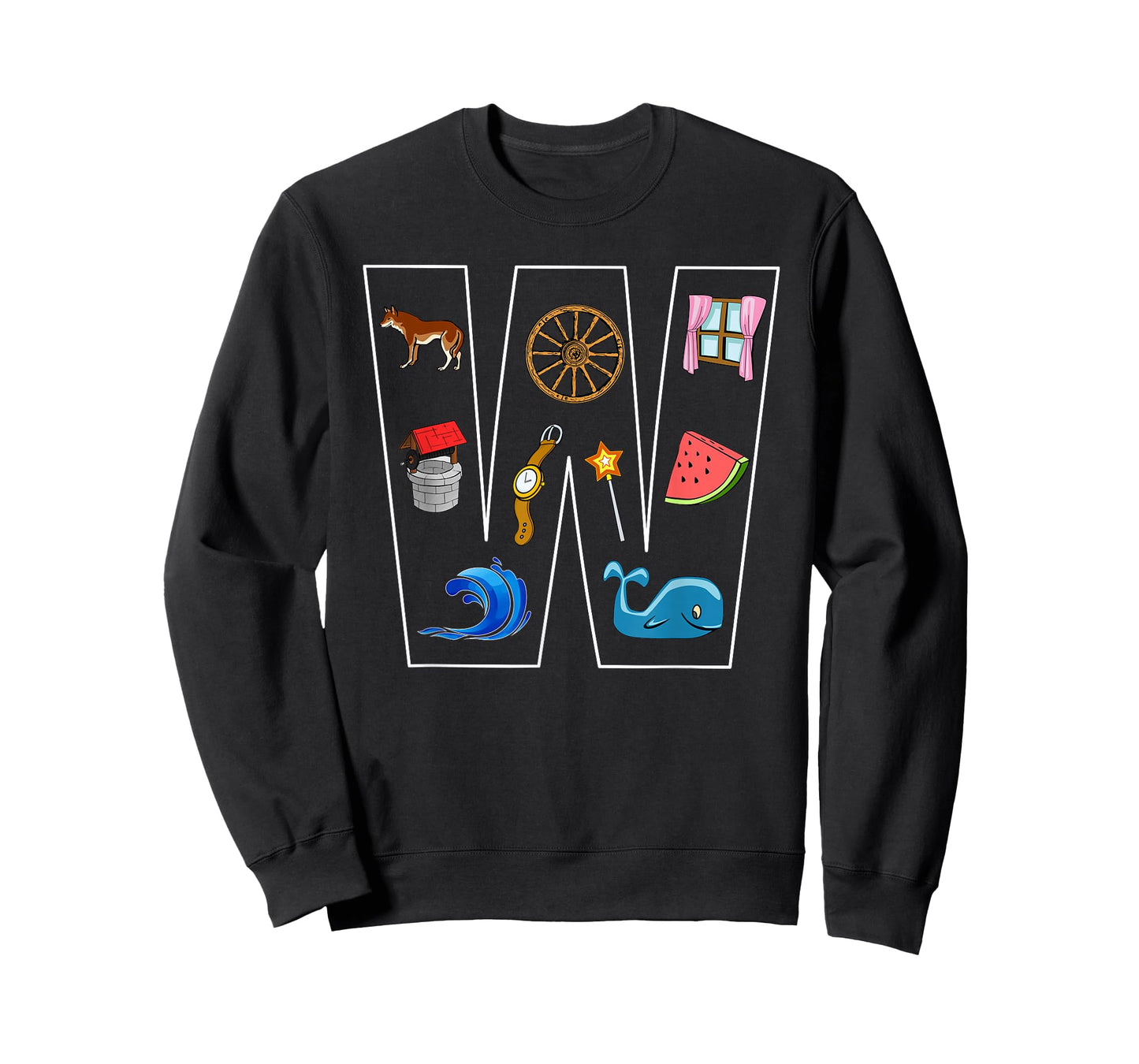 Alphabet Letter W Phonics Objects That Start With W Shirt T-Shirt