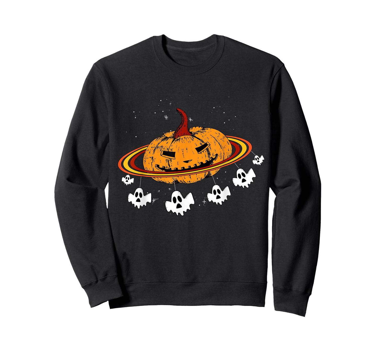 Pumpkin Planet Space Ghost Costume Cool Halloween Gifts T-Shirt