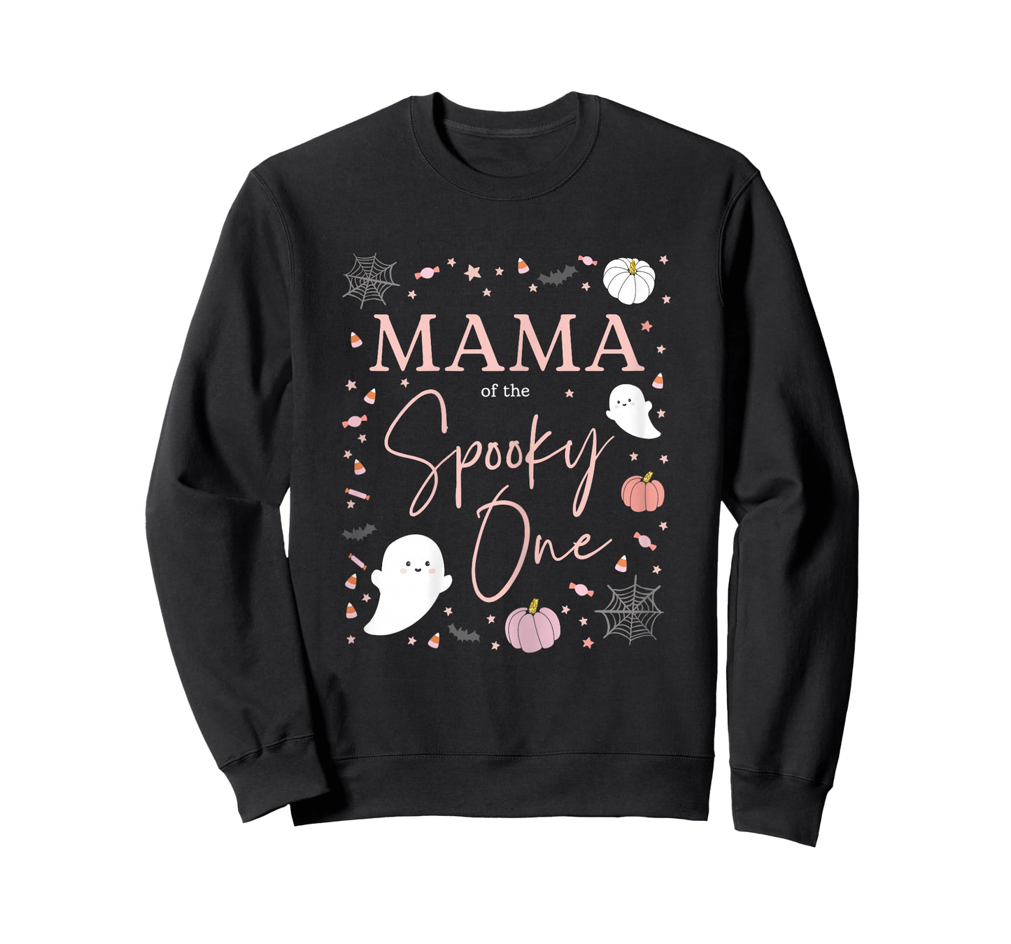 Mama of the Spooky One Girl First Birthday Pink Halloween T-Shirt
