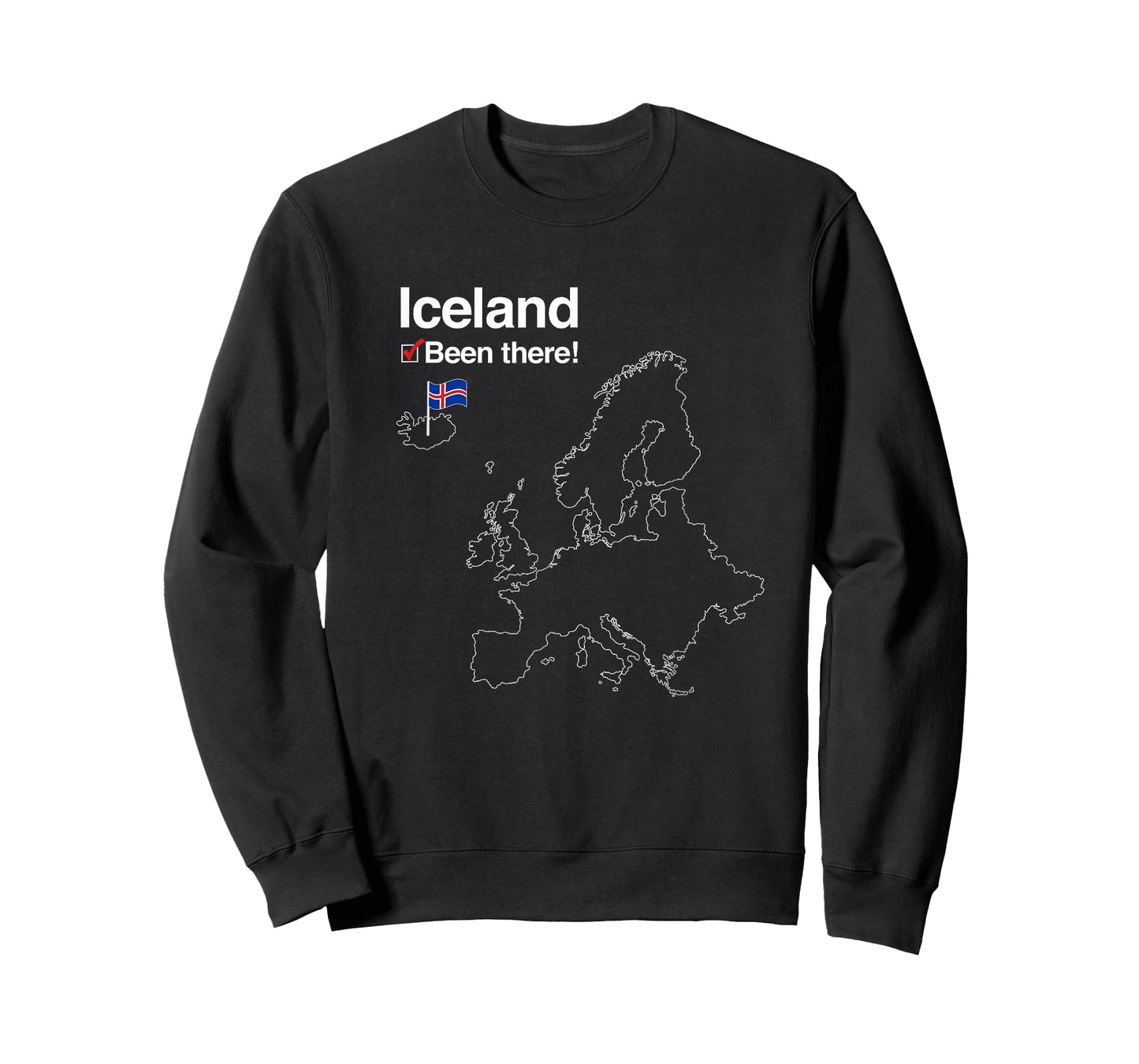 Iceland Shirt with Flag - I've Been There Map T-Shirt
