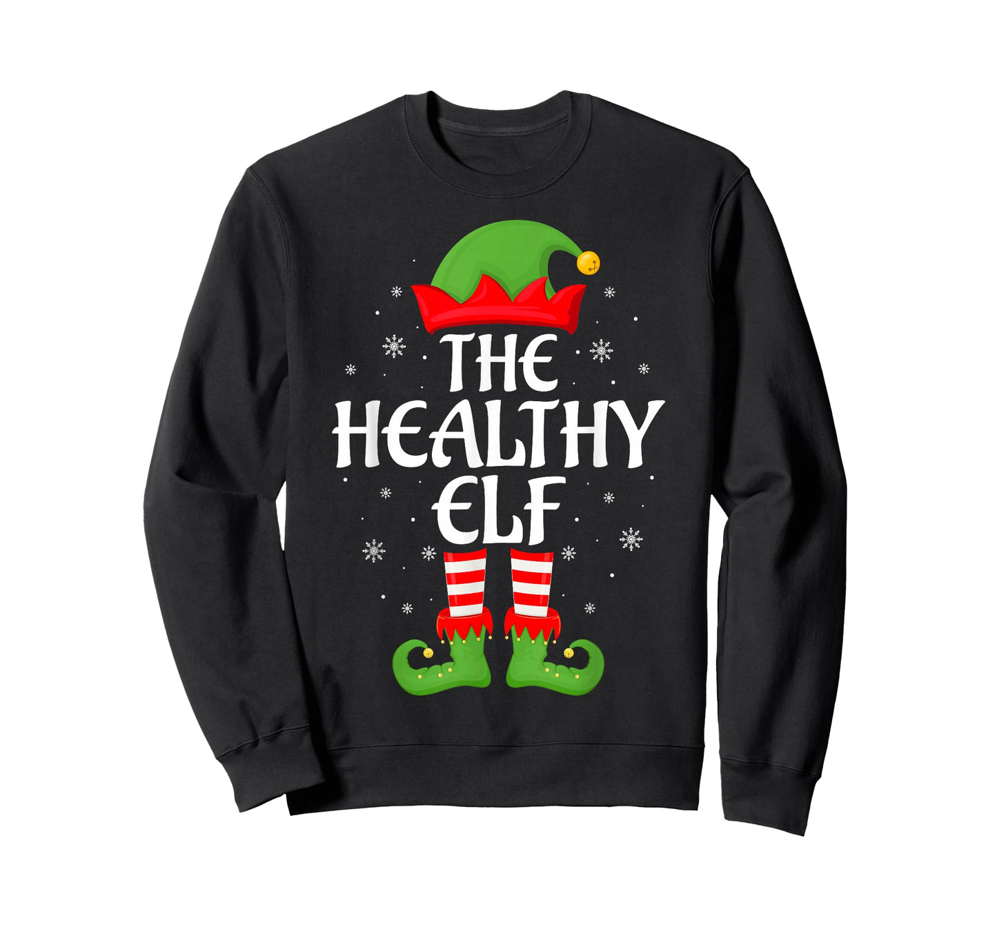 Healthy Elf Xmas Family Matching Elf Squad Christmas T-Shirt