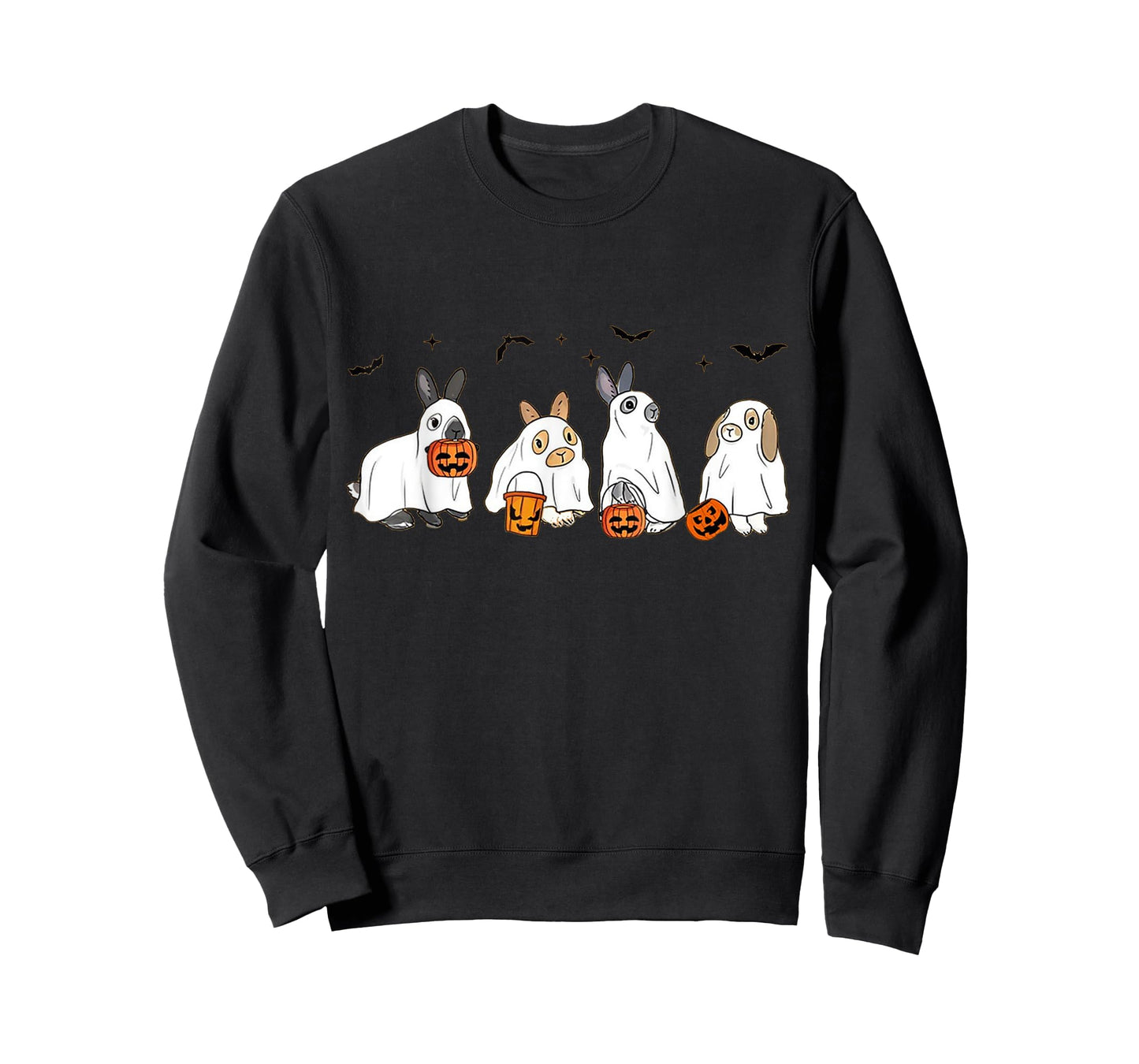 Cute Fall Ghost Bunny Rabbit Halloween Costume Spooky Season T-Shirt