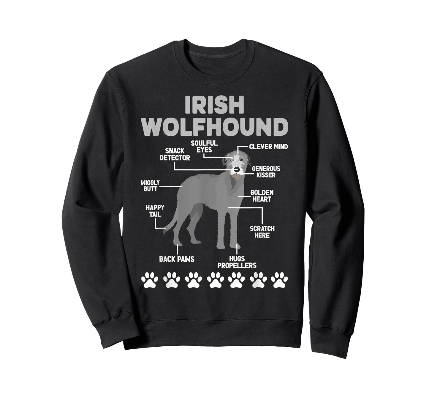 Anatomy Of Irish Wolfhound Lover Irish Wolfhound Owner T-Shirt