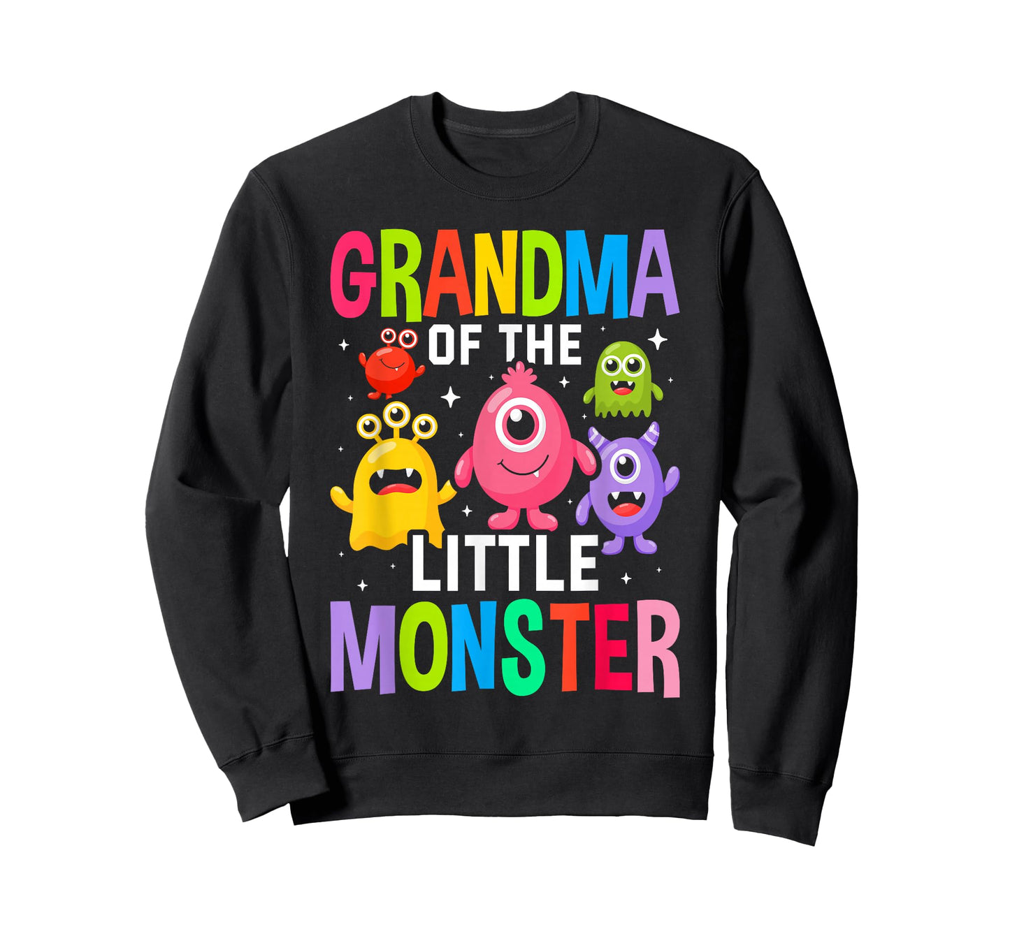 Grandma Of The Little Monster Birthday Party Family Monster T-Shirt