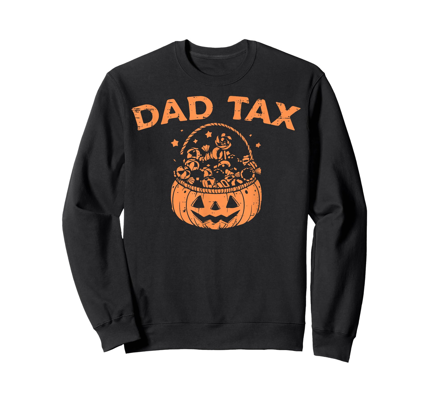 Dad Tax Funny Pumpkin Candy Halloween Father Men T-Shirt